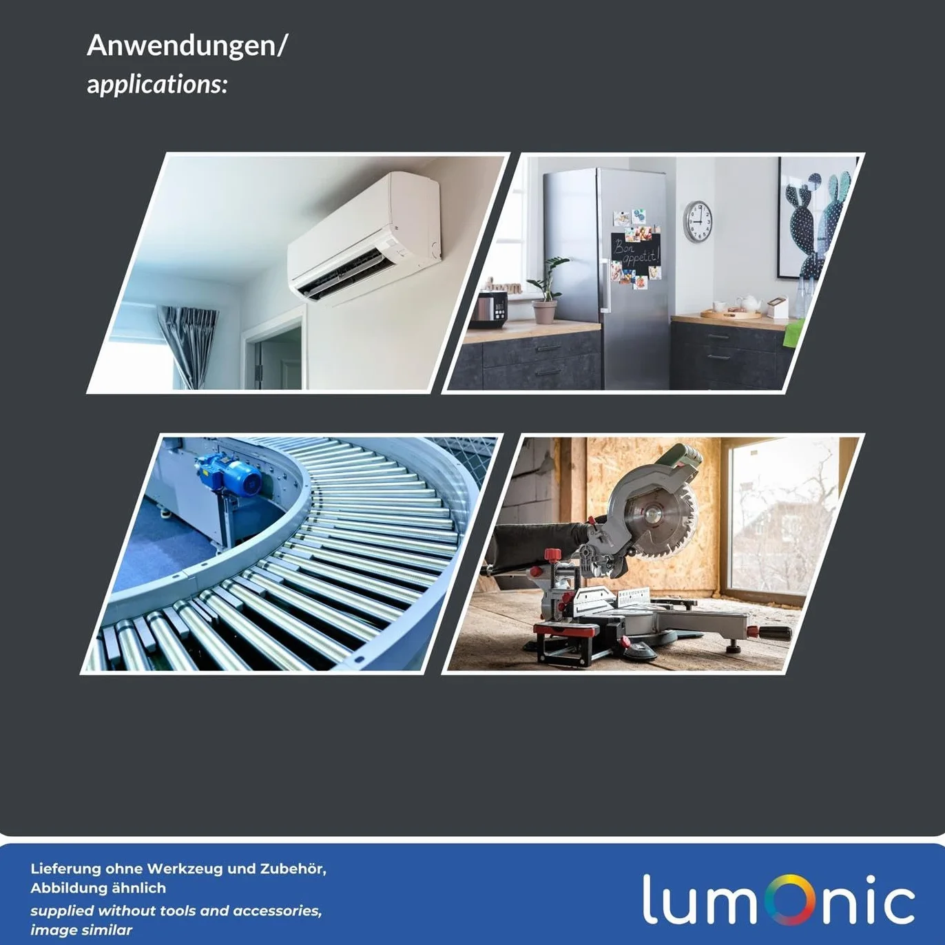 Lumonic Condensatore di avviamento 25µF 450V | con Spina I 38x75mm I 25uF I Condensatore motore con custodia in plastica I Condensatore di esercizio I per pompe, tosaerba, utensili