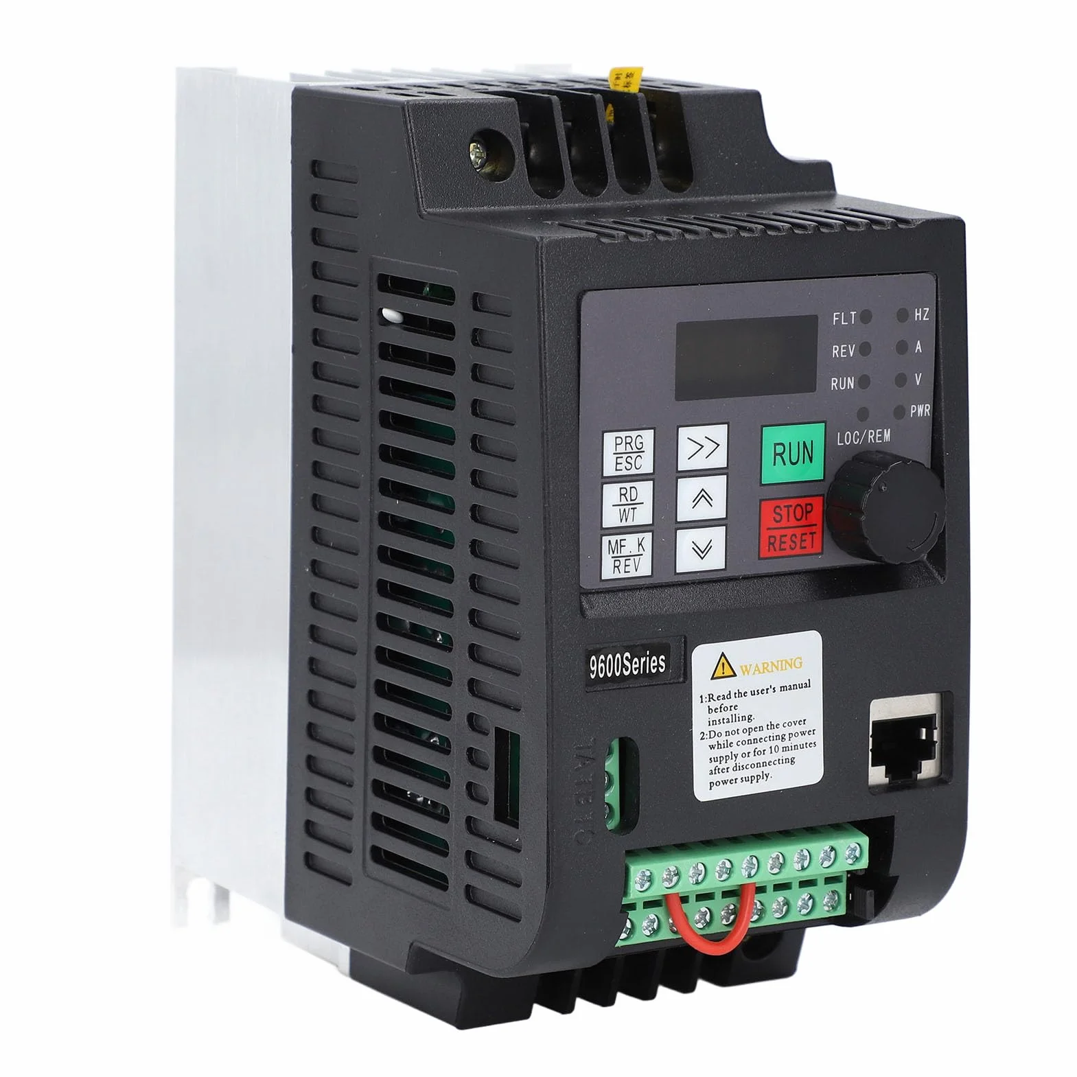 Azionamento a Frequenza Variabile, Ingresso DC200 400V 1PH 0 220VAC Uscita 2.2KW Inverter Solare Monofase Regolatore di velocità Pompa Fotovoltaica con Guscio PC Ignifugo Display Digitale
