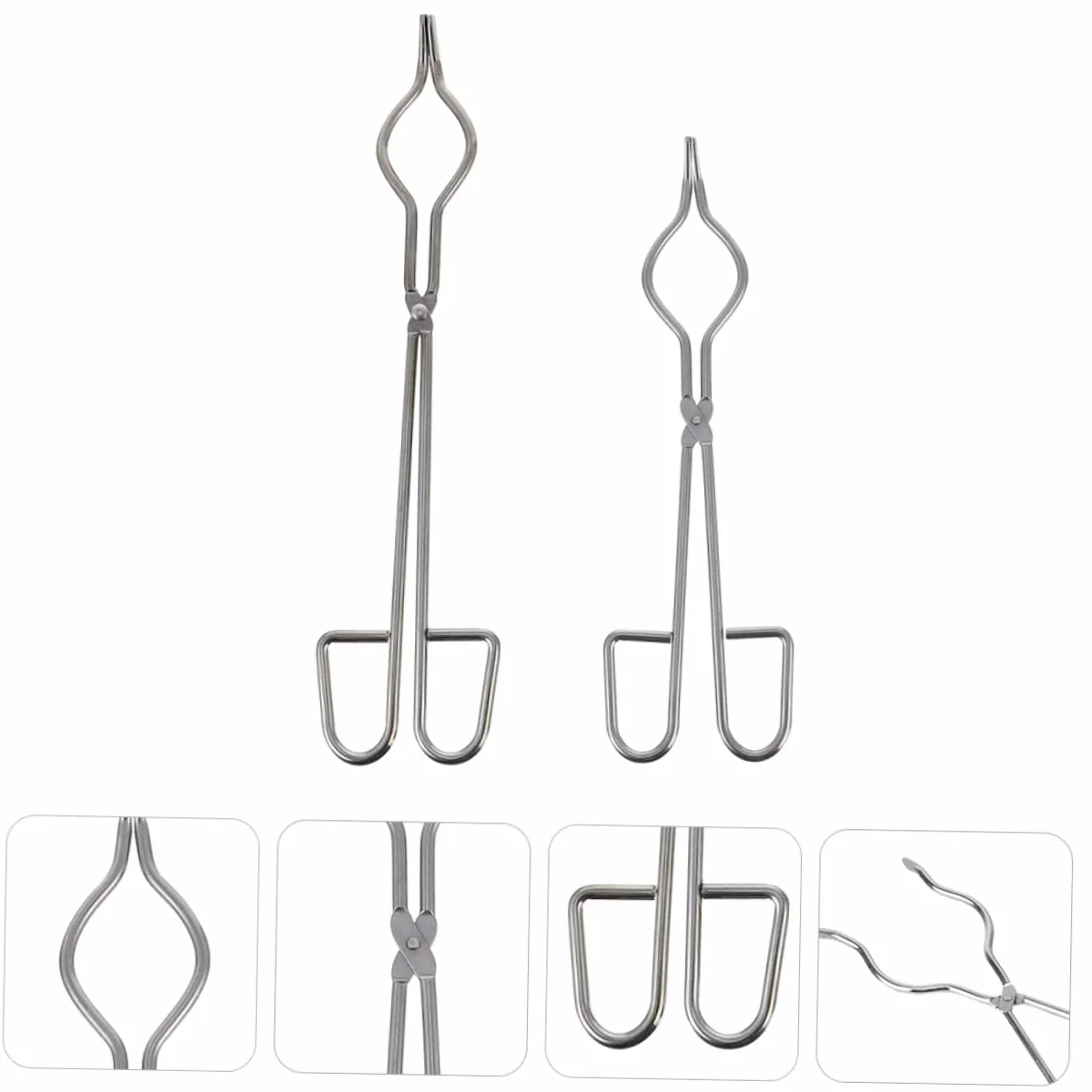 2pezzi Pinze Per Crogiolo e Becher Strumenti Da Laboratorio Per Fusione Di Metalli Forniture Chimiche Materiali Resistenti Alla Corrosione