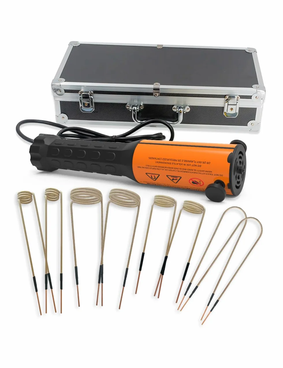 Solary 1100 W, strumento di riscaldamento a bullone a induzione, 110 V, dado magnetico e rimozione del bullone con 8 bobine, strumento di induzione di riscaldamento rapido per rimozione della vite