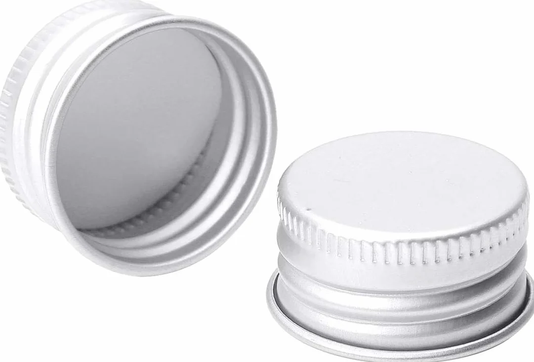 Tappi a vite alluminio 28 mm per bottiglie vetro borosilicato 100 pezzi
