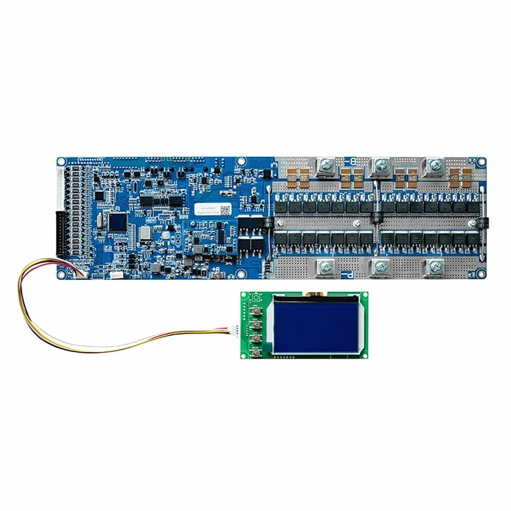 Seplos BMS3.0 50A/100A/150A/200A 24V/48V CAN e RS485 Comunicazione BMS per batterie al litio Smart BMS TypeA (3.0-A 48V 200A 16S+BT + LCD)