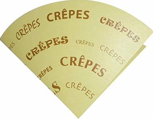SDG PZ 200 Contenitore Porta Crepes Pieghevole in Carta Alimentare
