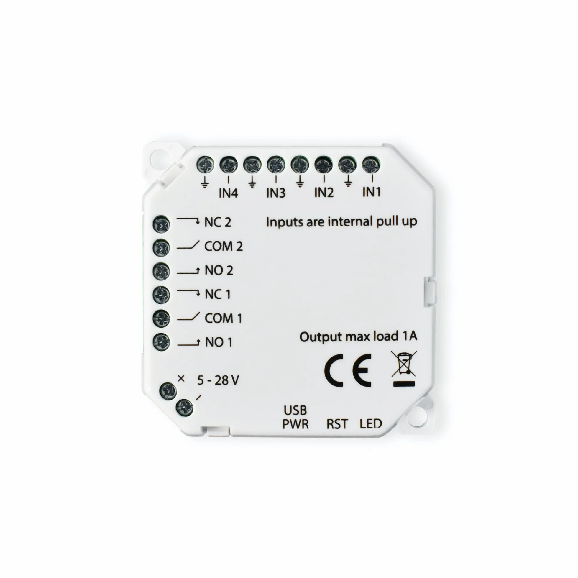 frient | Modulo IO | Modulo ingresso/uscita | Modulo di connettività smart home | Interfaccia smart home per dispositivi cablati | Zigbee | Funziona con Homey, Home Assistant e SmartThings