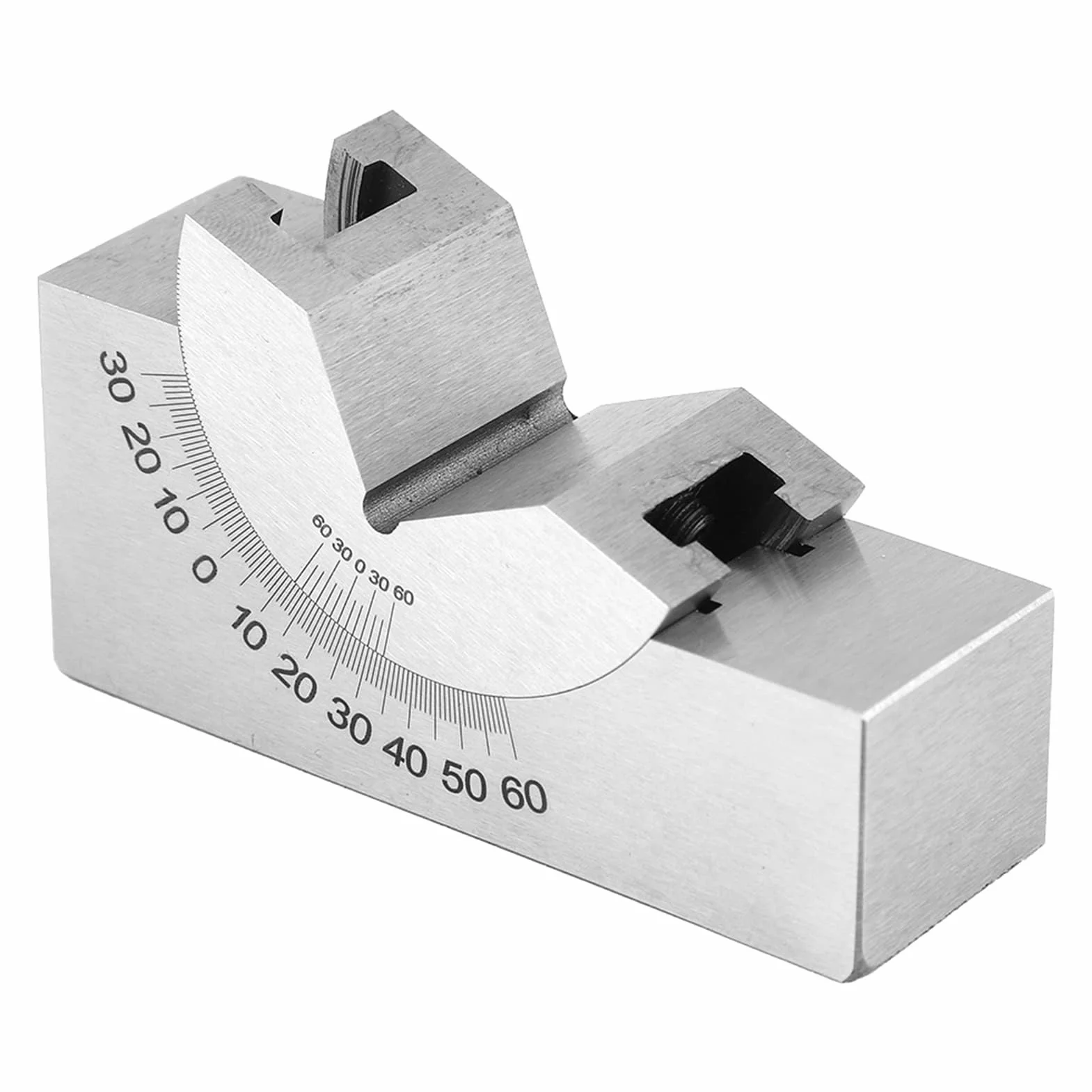 Fresatura a Blocco Ad Angolo V, 75 X 25 X 36 AP30 Blocco a V con Angolo Regolabile Misurazione di Precisione Micro Fresatura Regolazione Blocchi Angolari Pialla per Fresatrice