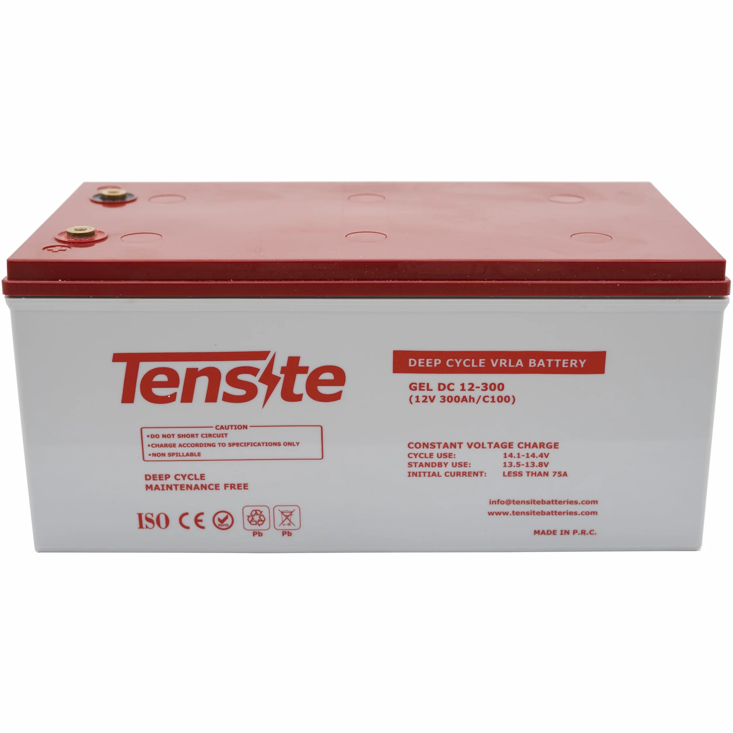 Batteria Gel 12 V 300 Ah Tensite, Batteria 12 Volt per Fotovoltaico