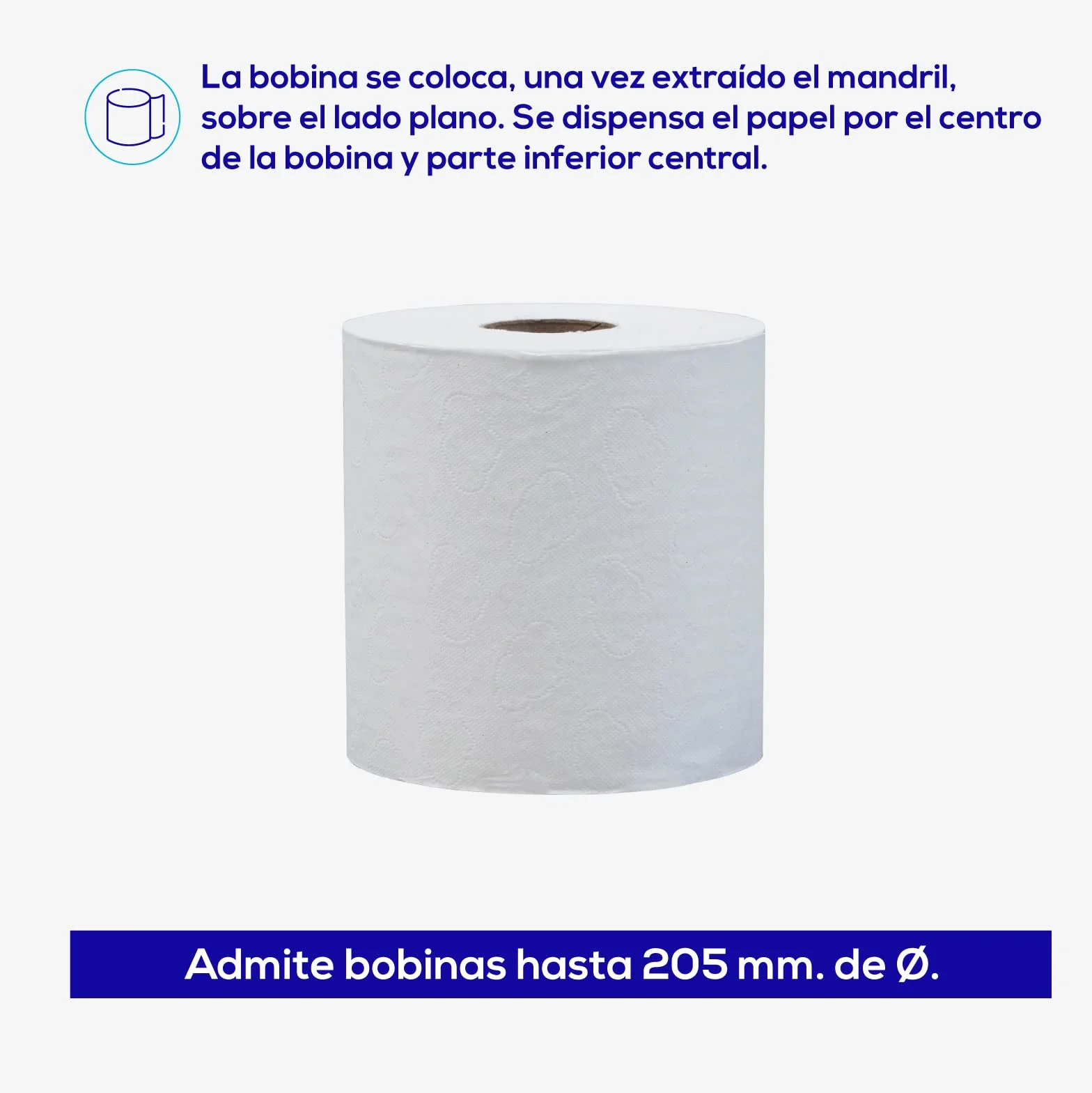 Jofel Distributore di carta in rotolo 205 mm ABS nero opaco