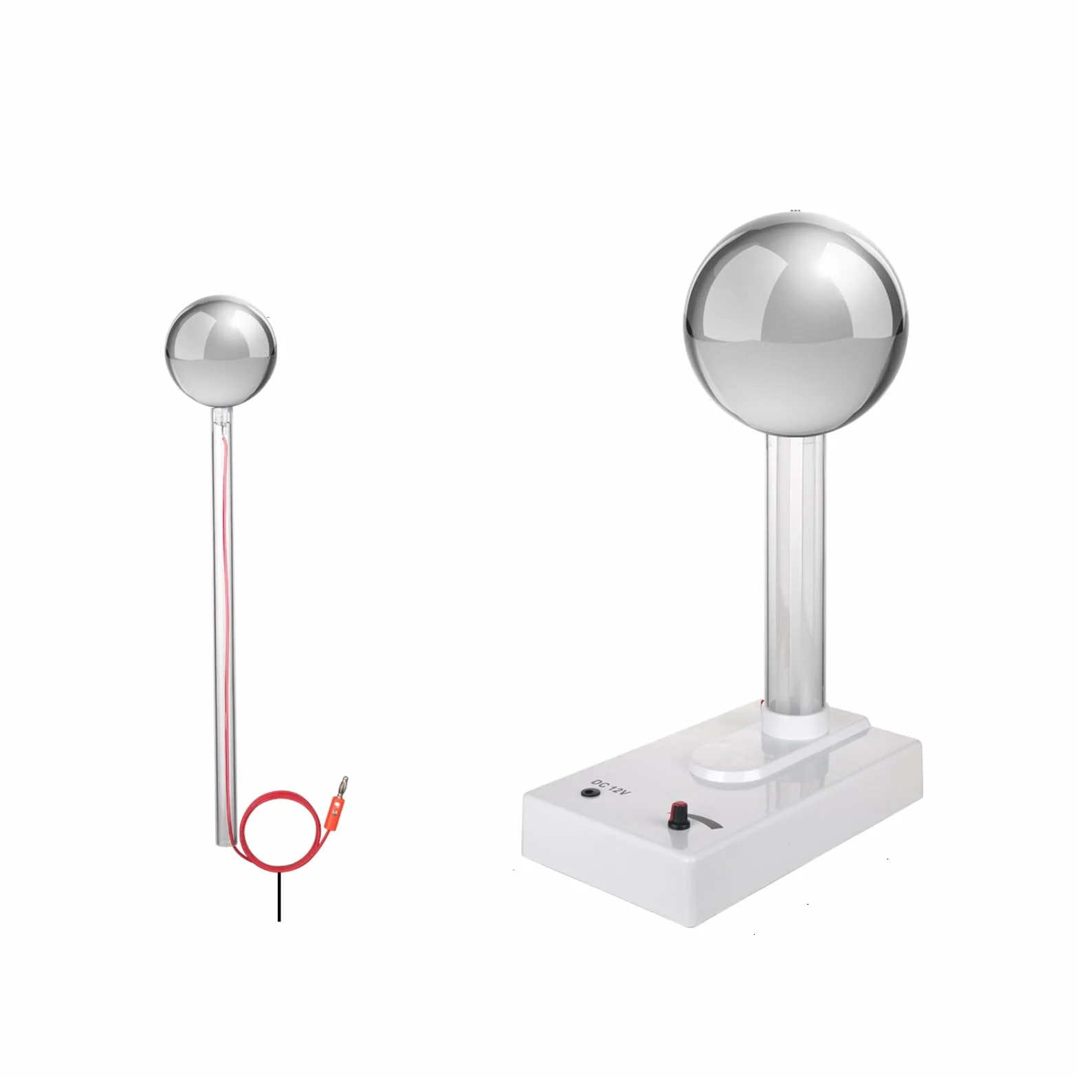 Generatore Elettrostatico Motorizzato Van De Graaff, Esperimenti Scientifici STEM, Azionato da Motore, con Bacchetta di Scarica, per Dimostrazioni di Laboratorio su Elettricità E Magnetismo