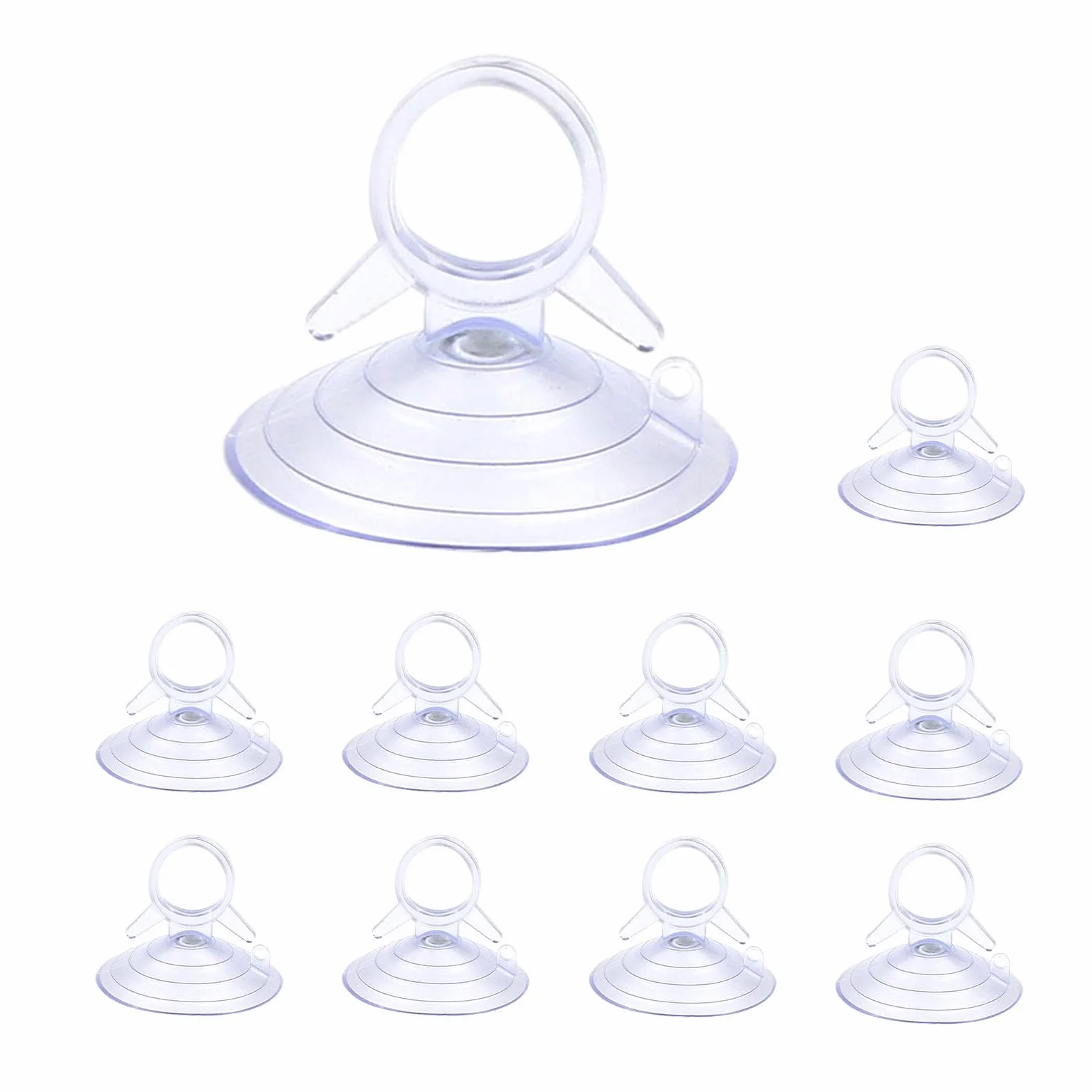 10pezzi Ventose Per Trasparenti In PVC Ventose Nere Da 4,5 Cm Per Finestre Senza Gancio, Ganci A Ventosas A Coda Di Rondine Per Parabrezza