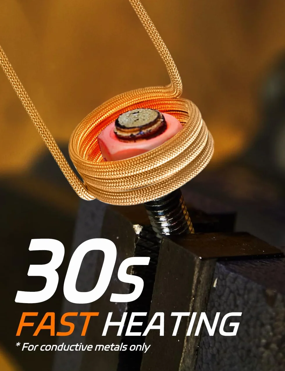 Solary 1100 W, strumento di riscaldamento a bullone a induzione, 110 V, dado magnetico e rimozione del bullone con 8 bobine, strumento di induzione di riscaldamento rapido per rimozione della vite