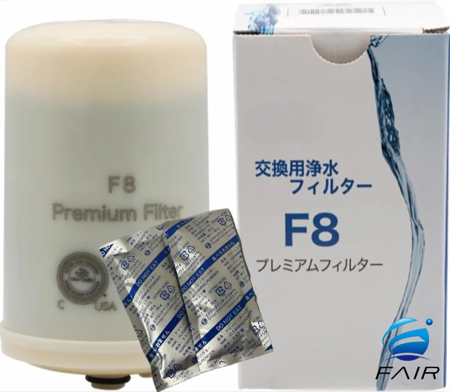 Filtro F8, macchina del depuratore dell'acqua K-8, con 2 confezioni di polvere di pulizia FAIR KANPAI
