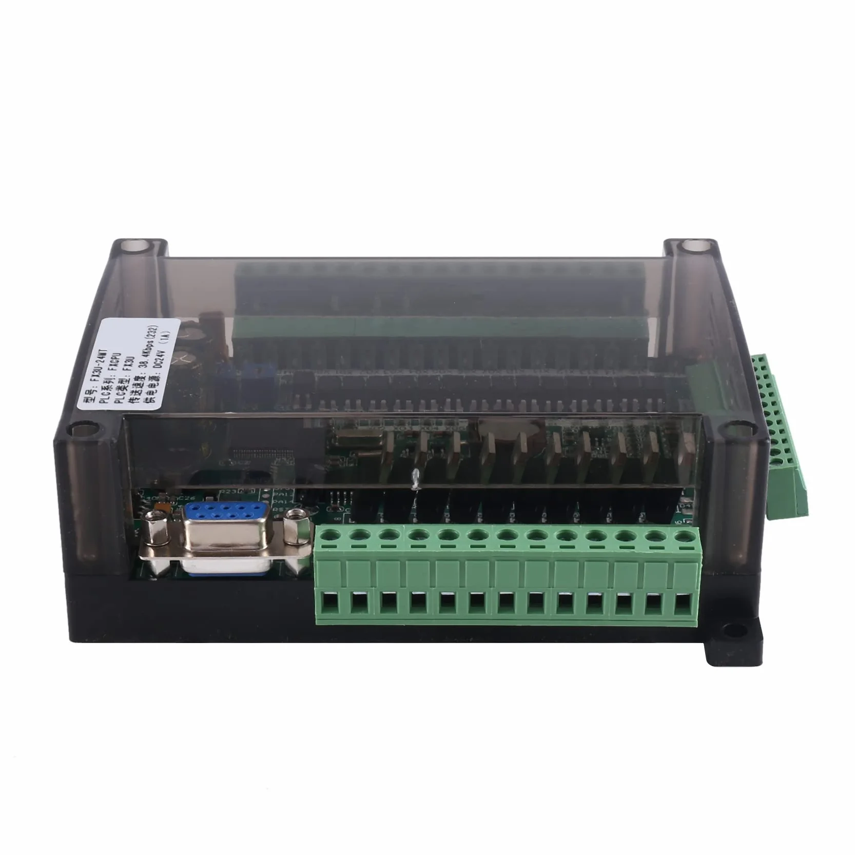 1 PCS FX3U-24MT PLC Scheda di controllo industriale 14 Input 10 Uscita 6AD con 485 Comunicazione e (B)