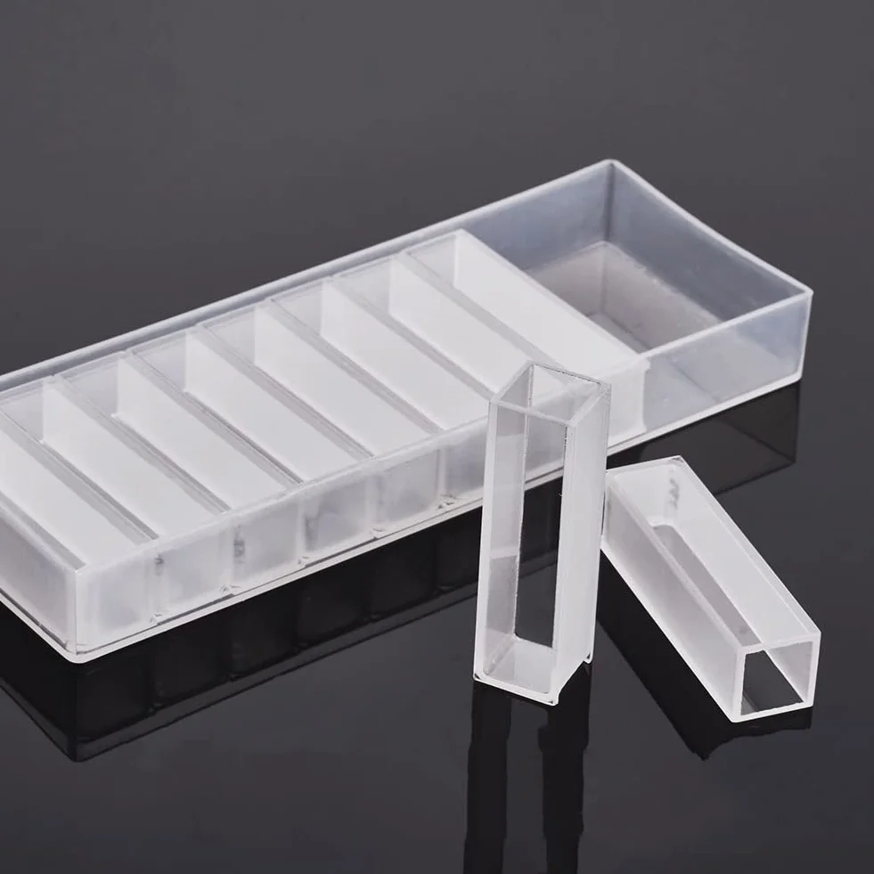 Cuvetta in vetro per spettrofotometro 751/722, percorso ottico 10 mm-50 mm