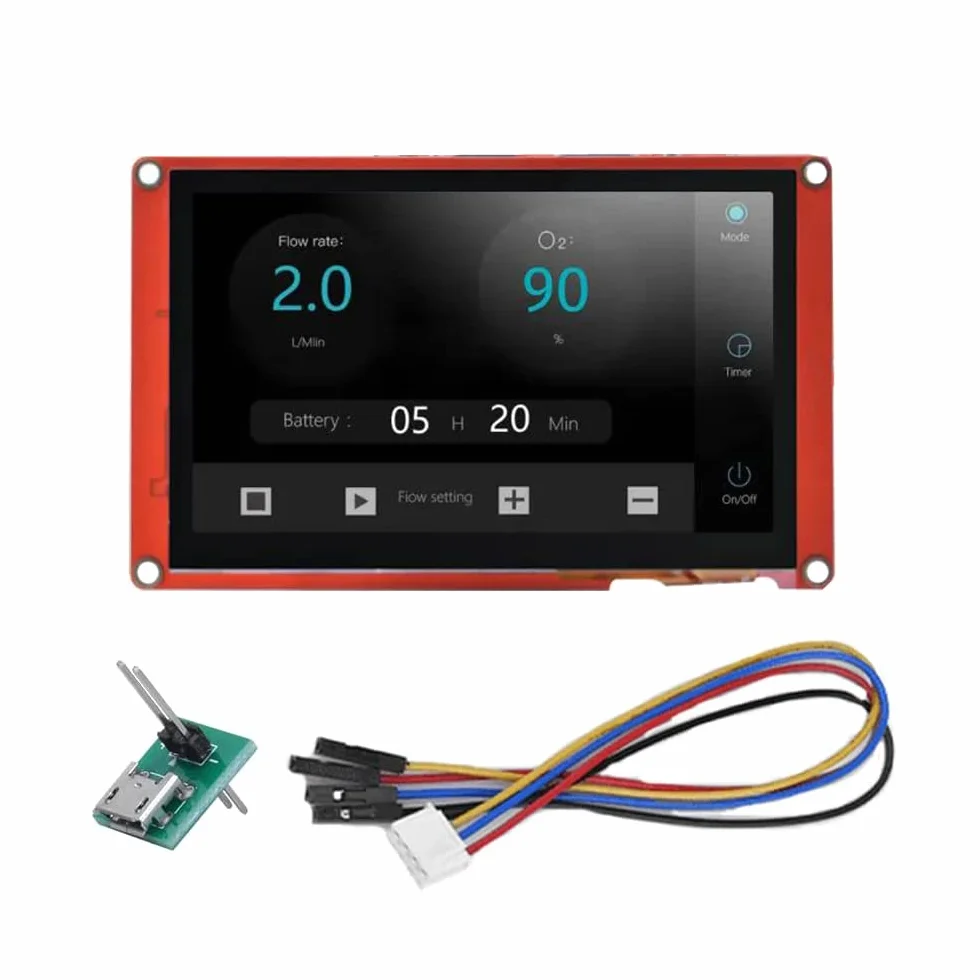 Nextion Intelligente Display 4.3" pollici Touch Screen Capacitivo 480x272 Seriale LCD-TFT Modulo Display HMI Supporta Audio Video NX4827P043-011C