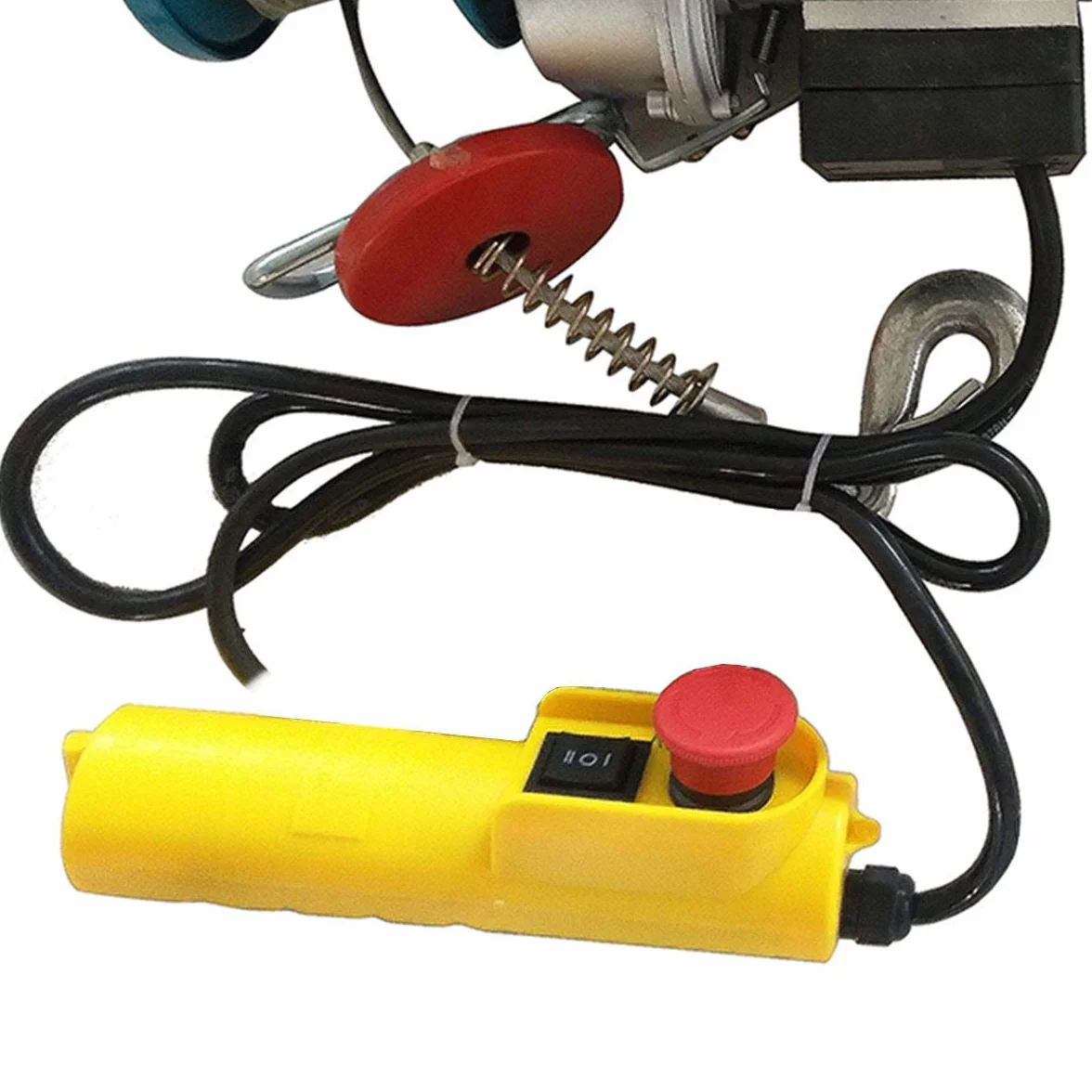 KATSU Paranco Elettrico 400KG 1000W In Testa Argano Elettrico con Telecomando e 18M Fune Cavo in Acciaio, per Garage Auto Negozio di Sollevamento Costruzioni
