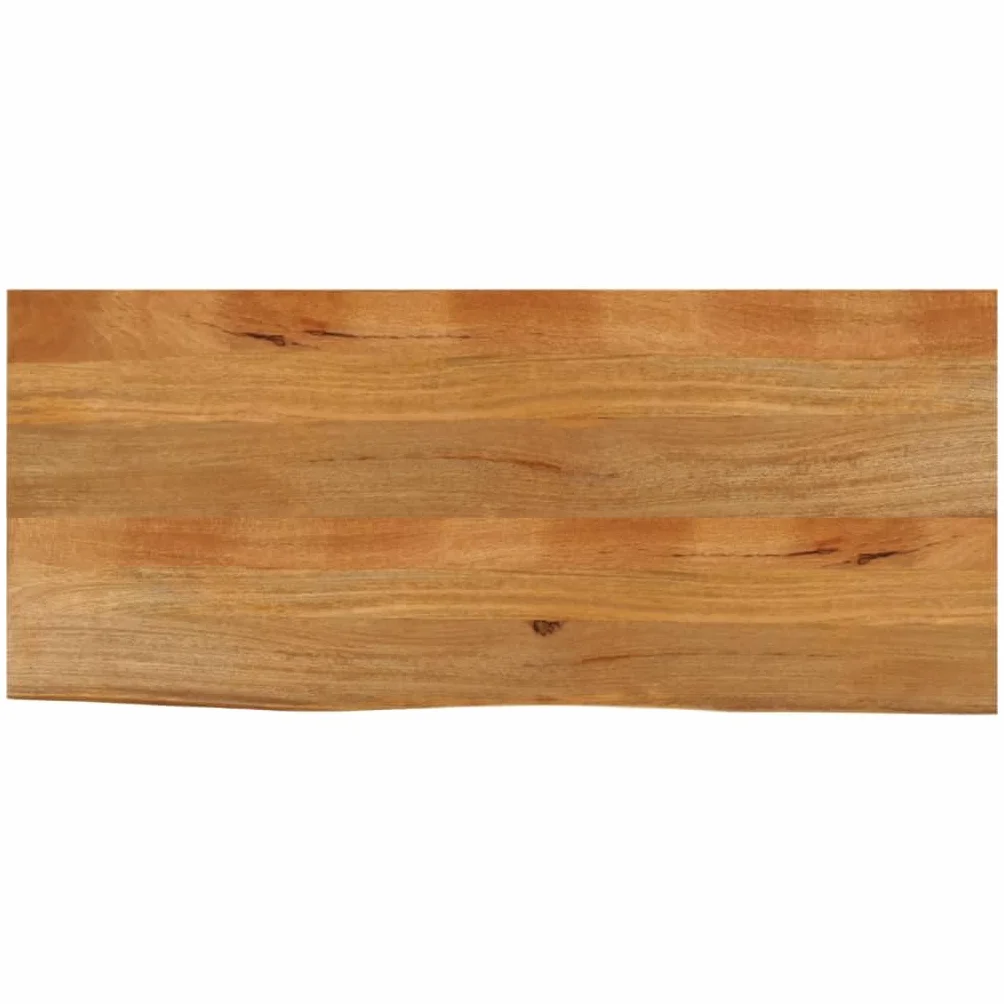 vidaXL Piano Tavolo Bordi Vivi 140x60x2,5 cm Legno Massello di Mango