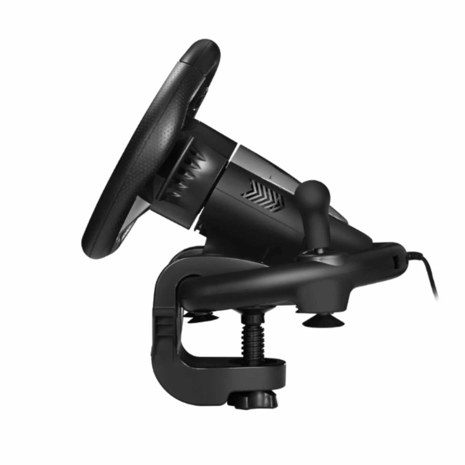 MoSundi Volante da gioco compatibile con PC per Nintendo Switch One, ABS per volante da corsa con pedali, impugnatura ergonomica, giochi di guida (nero)