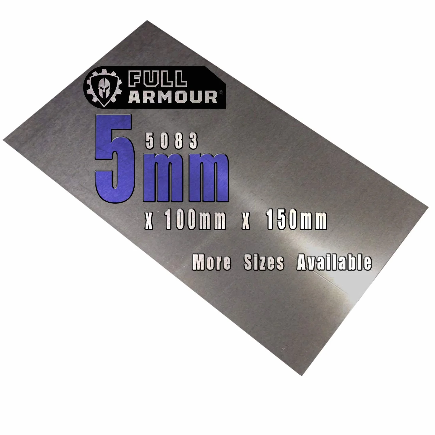 Piastra in alluminio 5083, spessore 5mm, 100 mm x 150 mm (10cm x 15cm)