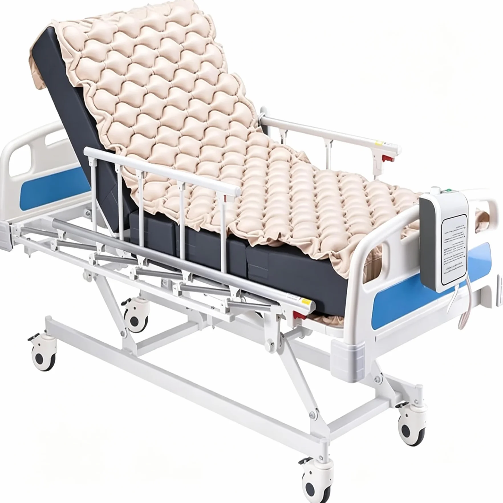 Materasso Antidecubito con Compressore Alternato, Utile per Prevenire e Curare le Ulcere Decubiti, Materasso Decubito ad aria per Letti di Ospedale e Assistenza Domiciliare