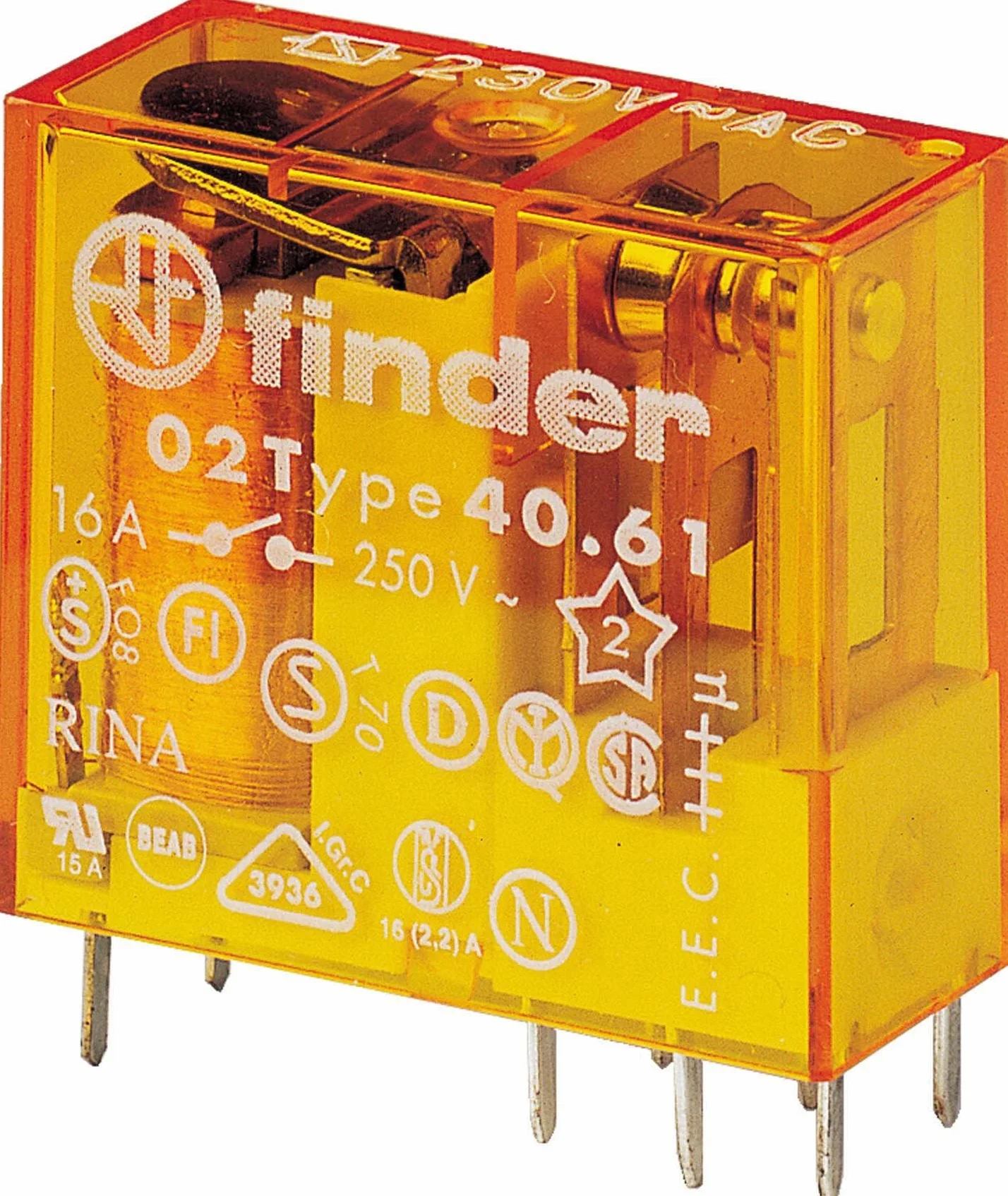 Finder Steck/Printrel.230VAC1W16A Raster 5m 40.61.8.230.0000