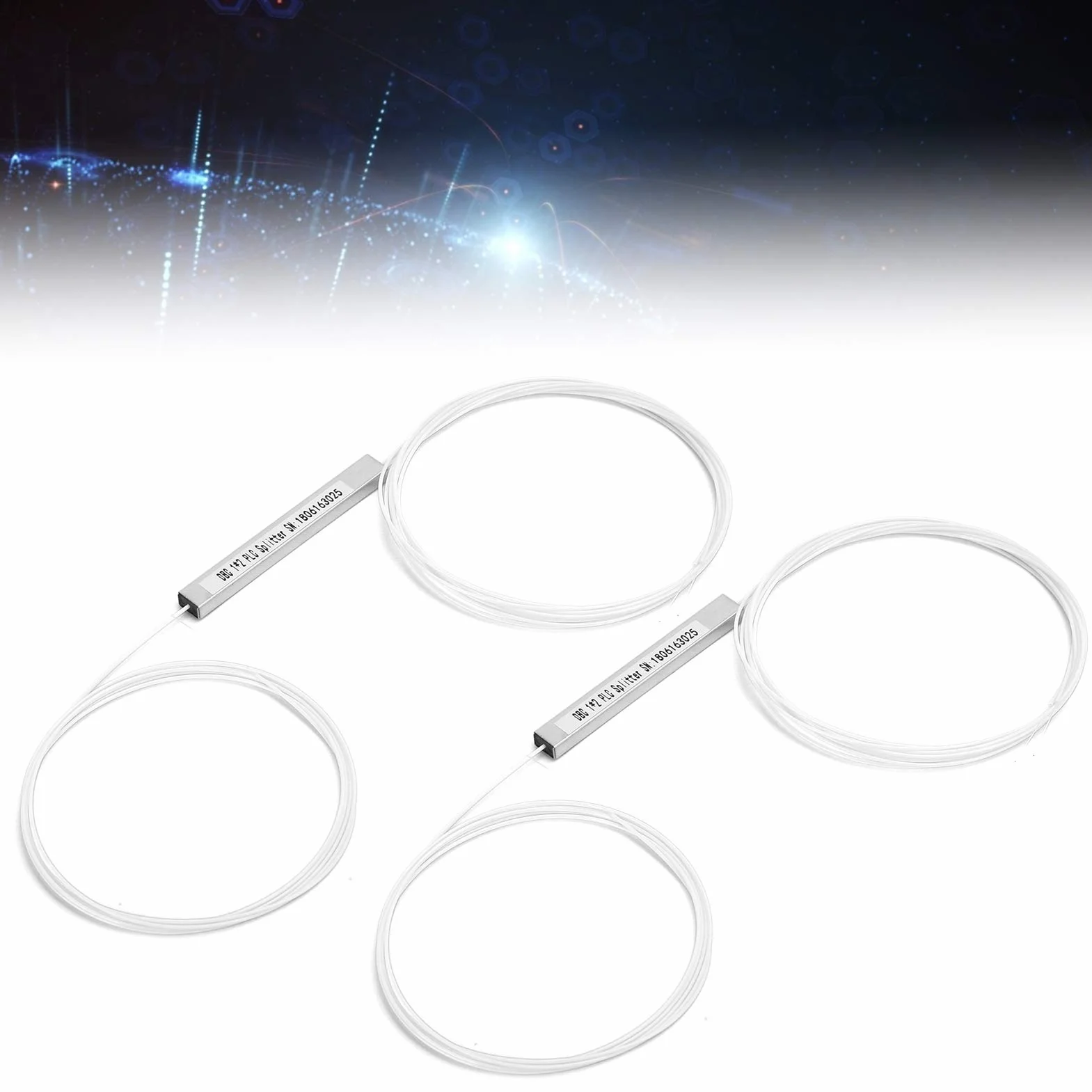Splitter PLC Bare Fiber, Monomodale, Fibra da 250μm, Gestione 'alimentazione per Reti PON, LAN in Fibra Ottica FTTH, Progetti di Ingegneria con Strumenti di Test (1×2)