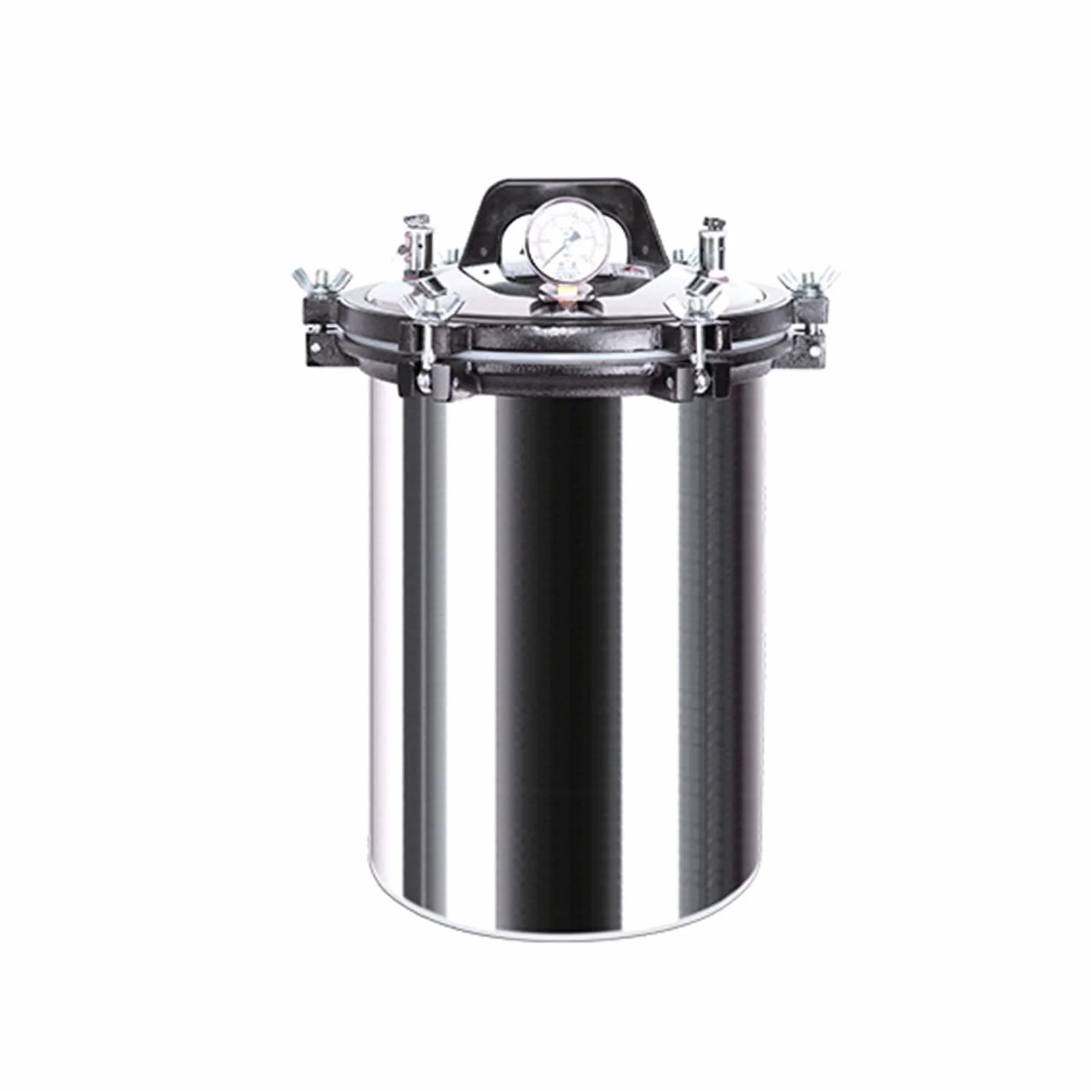 Sterilizzatore portatile per autoclave a vapore da 24 litri - Autoclave a pressione verticale in acciaio inossidabile con prevenzione delle ustioni a secco e sicurezza a 3 valvole | Sterilizzatore