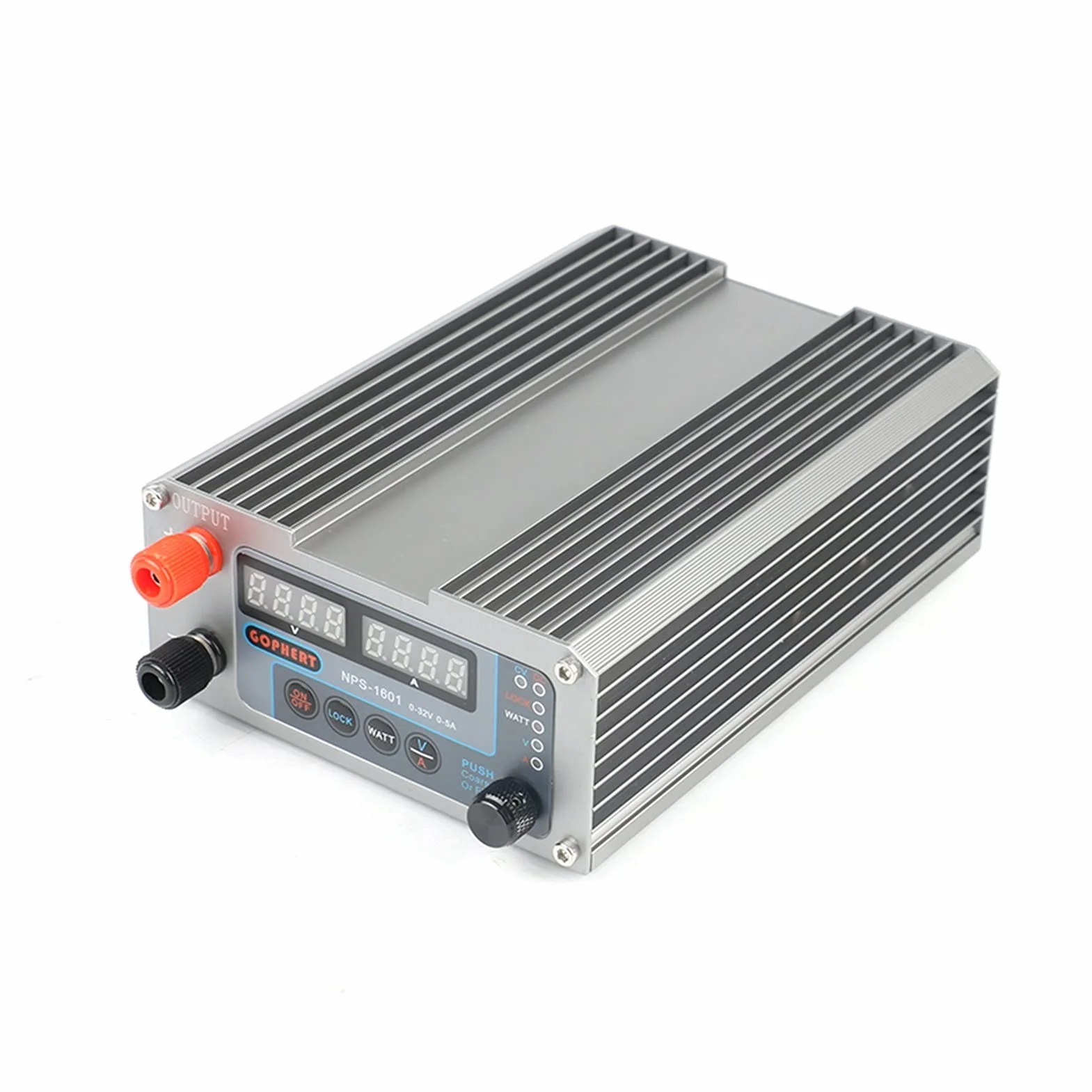Alimentatore da Banco,Alimentatore da Laboratorio Interruttore Digitale Energia Mini DC Regolabile con Funzione di Blocco 0.001A 0,01 V 30V 5A 60V 3A 16V 10A 32V(NPS 1602 60V 3A)