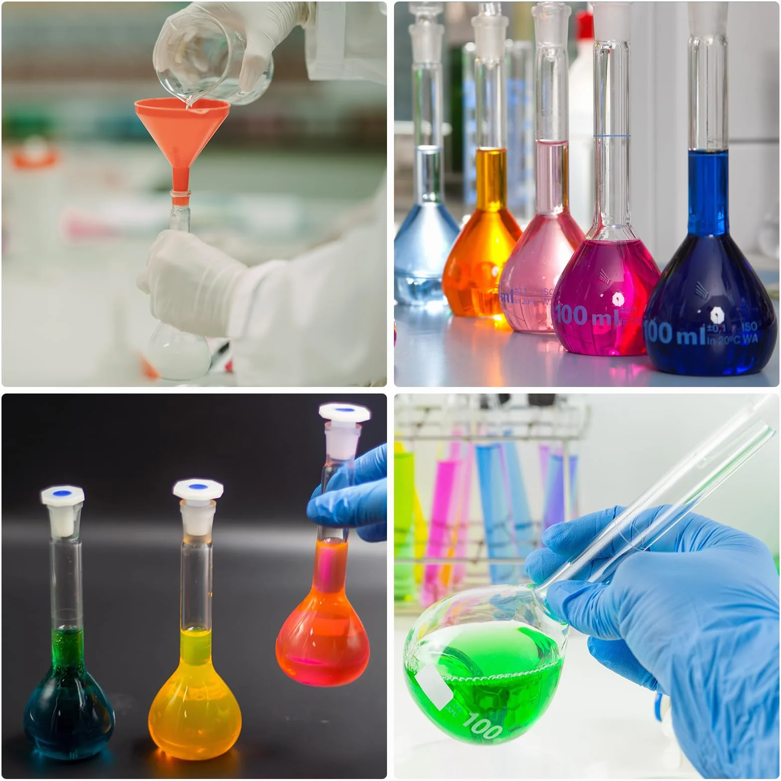 PATIKIL Matraccio Tarato 2000ml Matraccio Graduato 3.3 Vetro Borosilicato Graduato Volumetrico Misura Flacone con Spina Tappo Tolleranza 0.6ml per Laboratorio Esperimento Trasparente