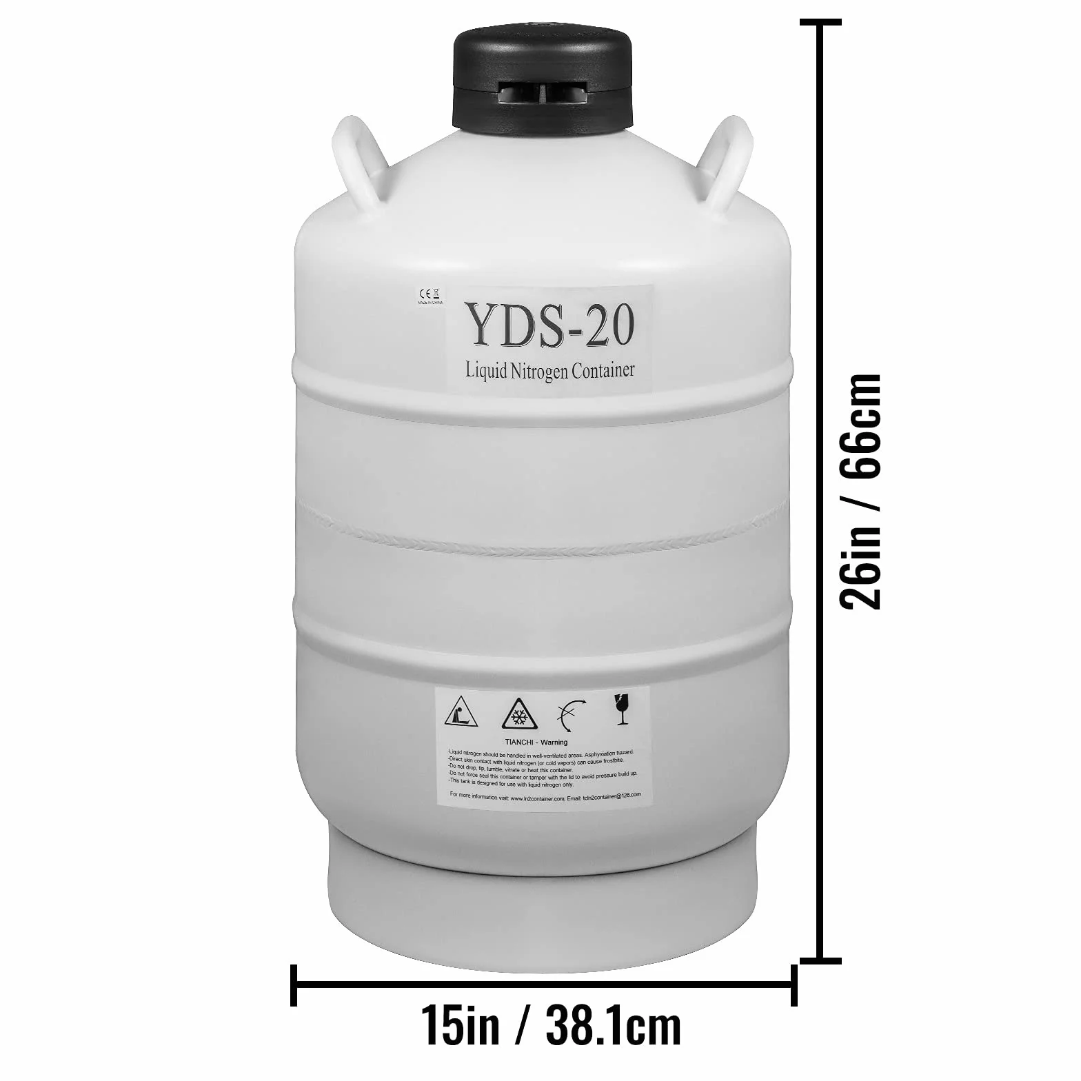 Moh 20L Contenitore per Azoto Liquido Contenitore di Azoto Liquido per Serbatoio di Azoto Liquido con 6 Scatole Metalliche