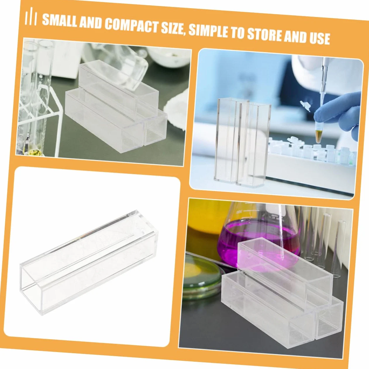PRETYZOOM 3 Set Cuvette Trasparenti in Plastica 8 Pezzi*3
