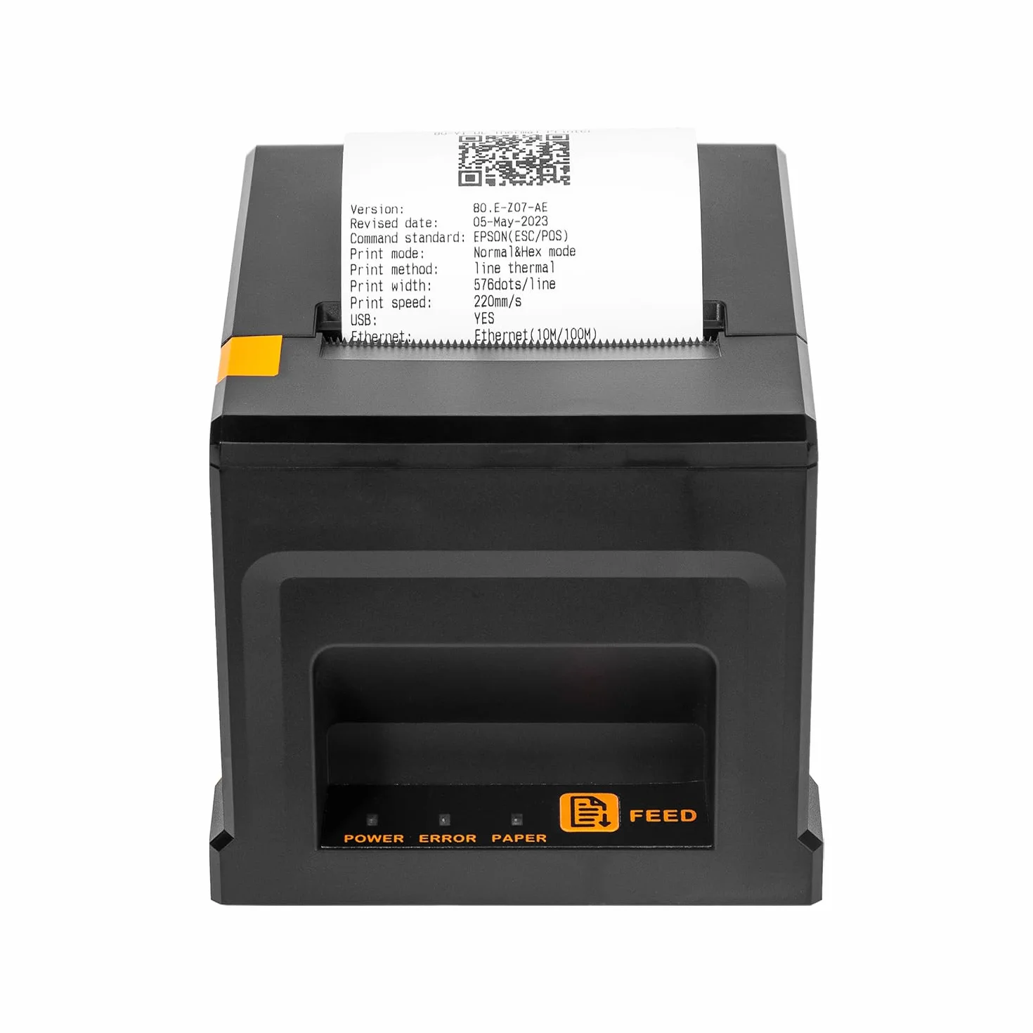 NetumScan Stampante termica per ricevute POS Bluetooth USB LAN 80 mm con cassetto per contanti a taglio automatico, supporta Windows/Mac/Linux per ESC/POS NS-8360LW