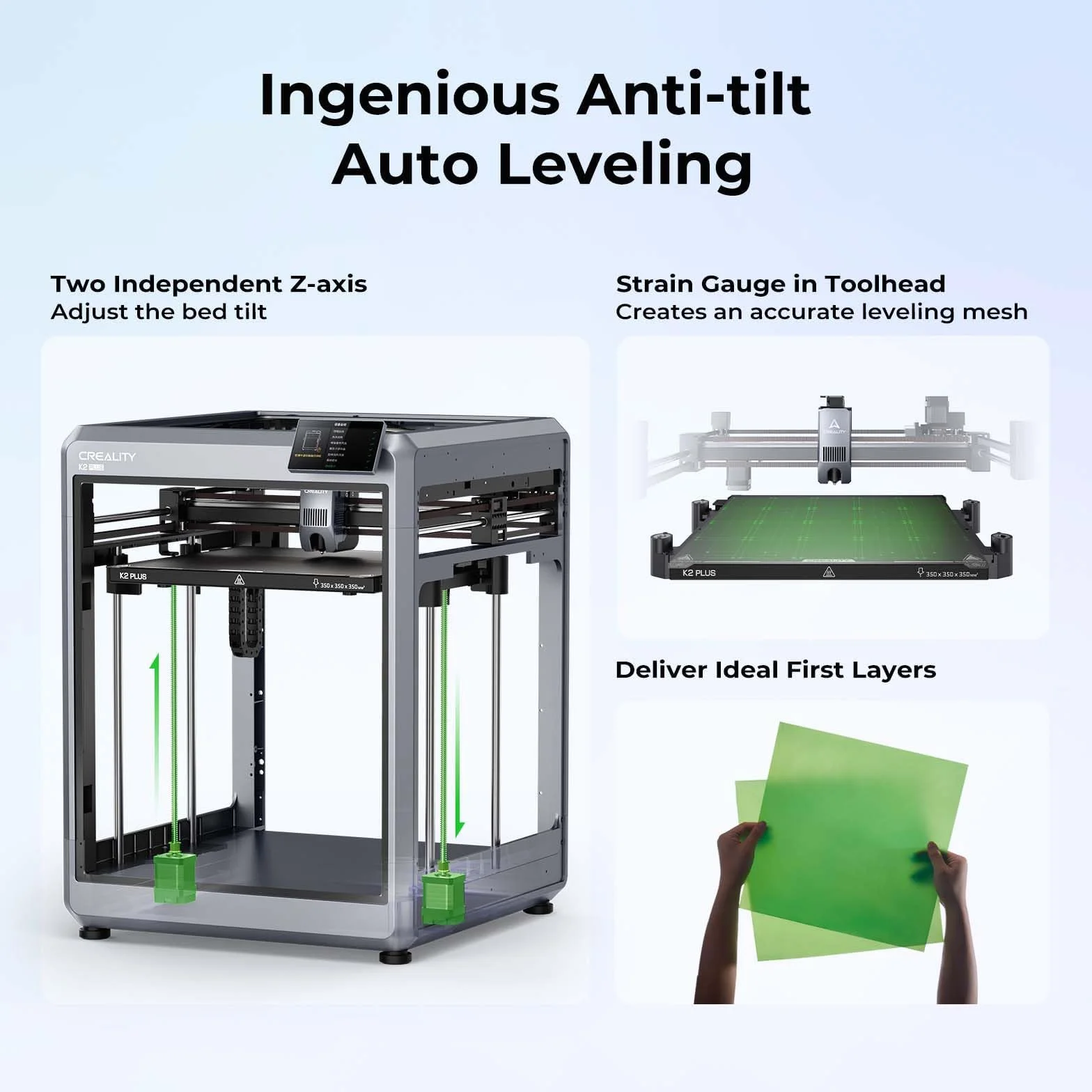 Creality K2 Plus Combo - Stampante 3D, stampa multicolore, 600 mm/s, stampa veloce, doppia fotocamera AI, livellamento auto, volume 350 ×