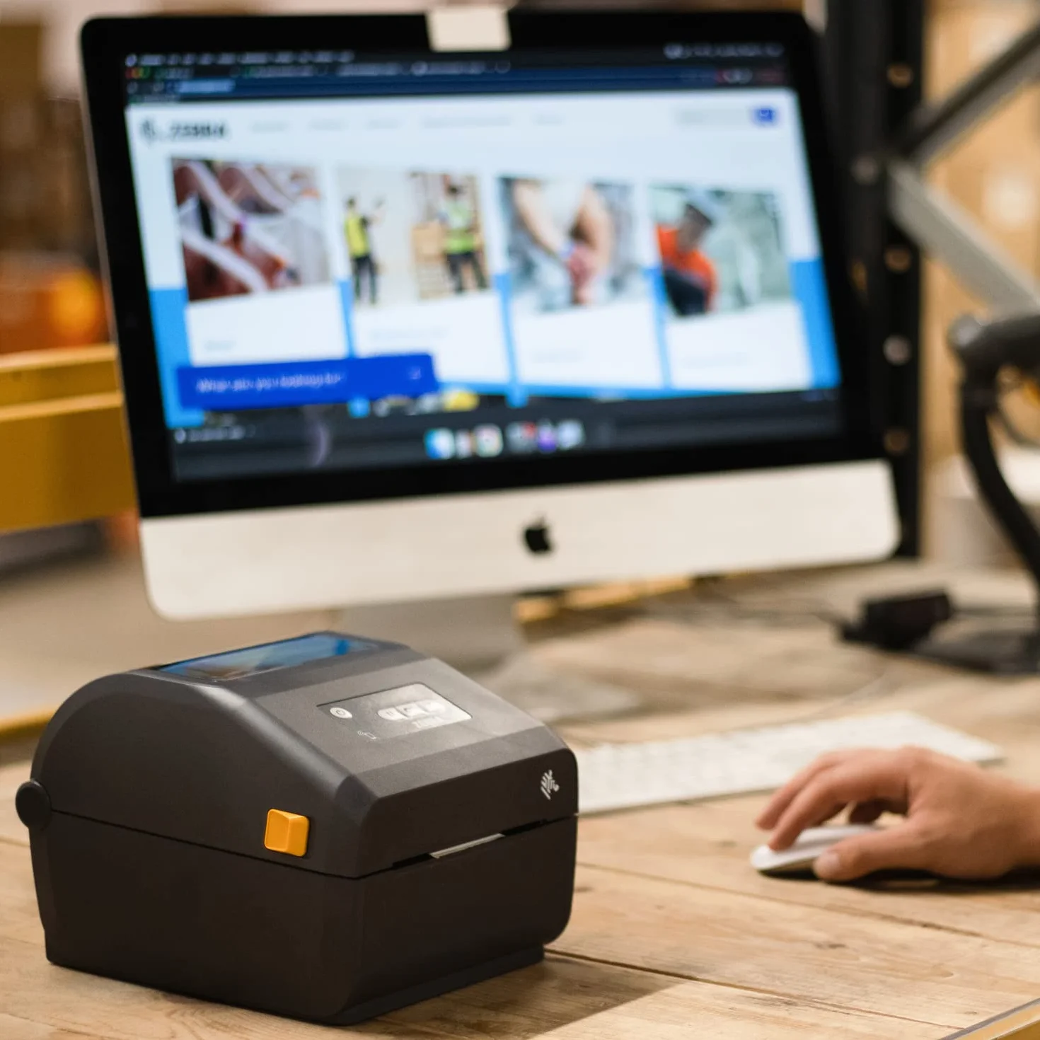 ZEBRA Tecnologie - Stampante termica diretta ZD421-203 dpi, USB, host USB, BTLE5 e connettività Ethernet - Adatta per applicazioni logistiche, manifatturiere, di vendita al dettaglio e sanitarie