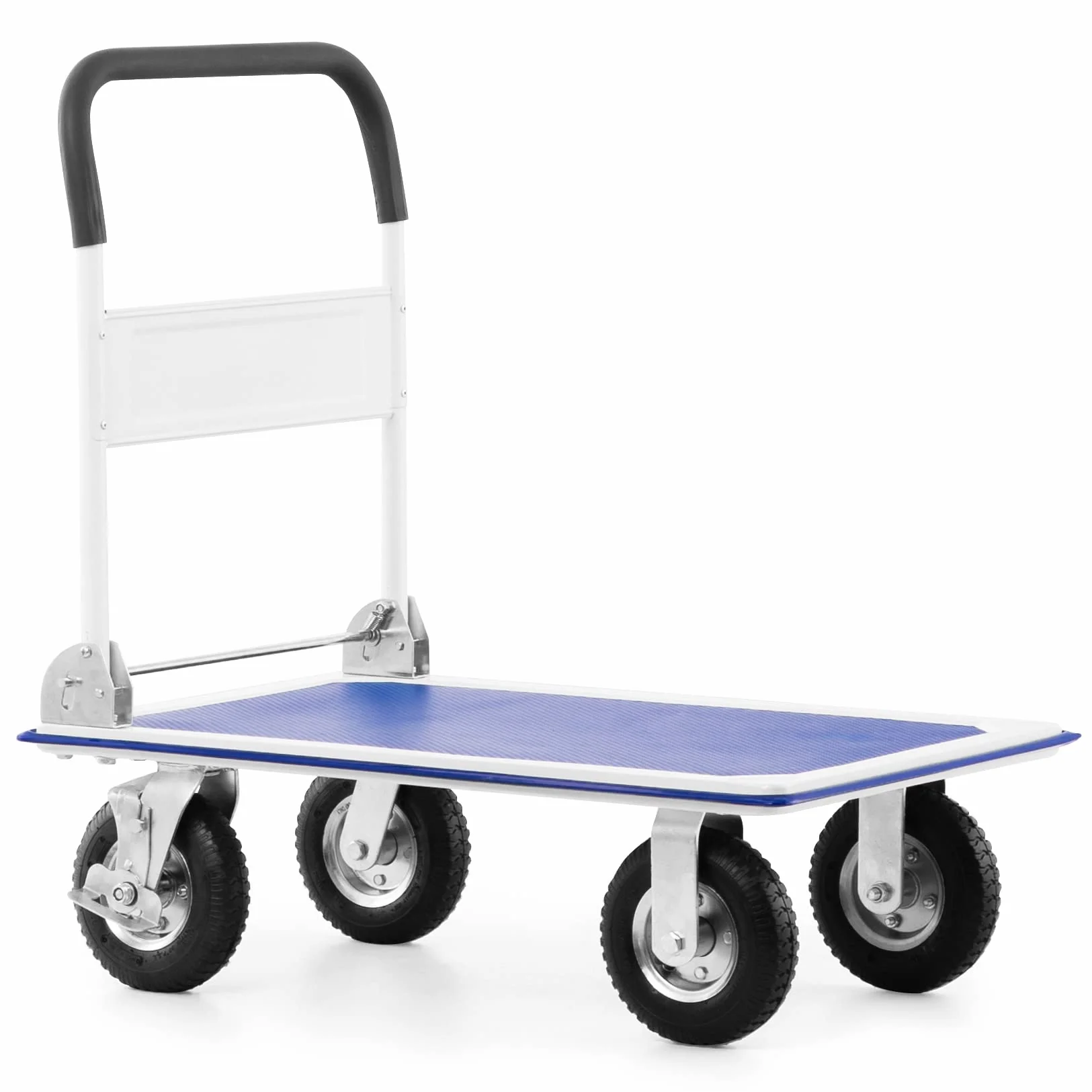Pallit CARRY-R Carrello a Piattaforma Pieghevole - Portata 300 kg, Ruote Pneumatiche, Piano 880x580 mm, Carrello per Trasporto con Pianale Antiscivolo