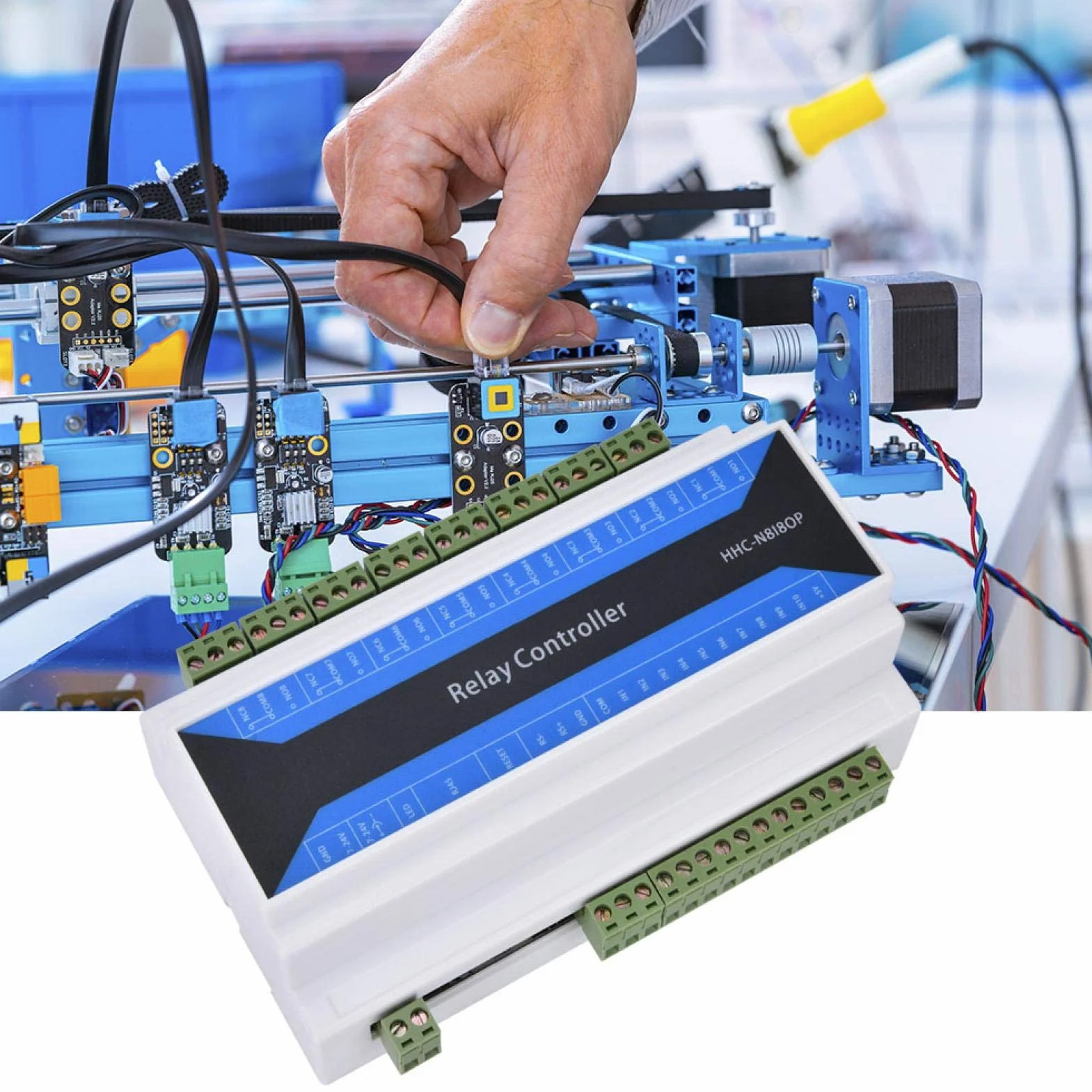 Modulo di controllo remoto, modulo relè TCP, modulo relè di rete a 8 canali Dispositivo relè di controllo remoto Da Ethernet a RS485