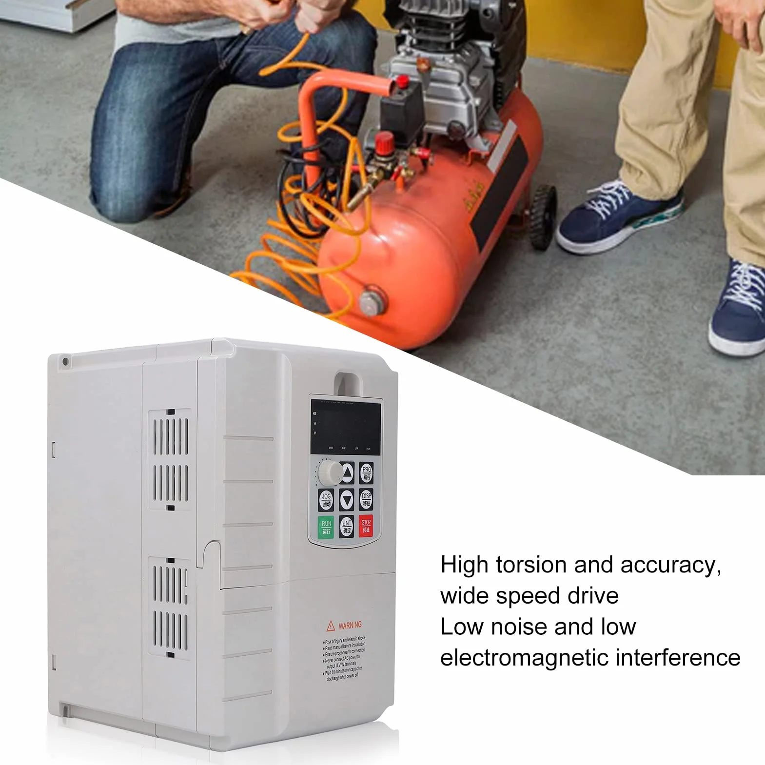 Convertitore di Frequenza 7 5KW Regolatore di Velocità del Motore Monofase Ingresso 220V Trifase Uscita 380V Azionamento a Frequenza Variabile