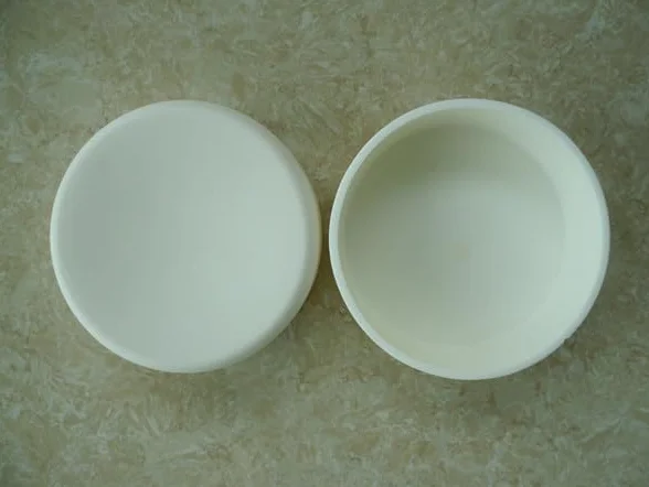Crogiolo Circolare in corindone di allumina di Elevata purezza 99,5% Al2O3 dia100x35mm / Crogiolo in Ceramica Al2O3 / Crogiolo sinterizzato