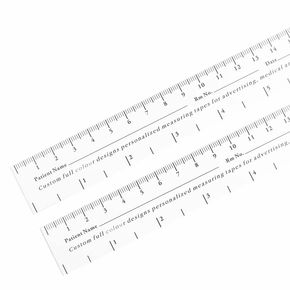 WINTAPE Educare Righello per Ferite 18 cm 7'' Carta Confezione da 100 Pezzi Misuratore Medico