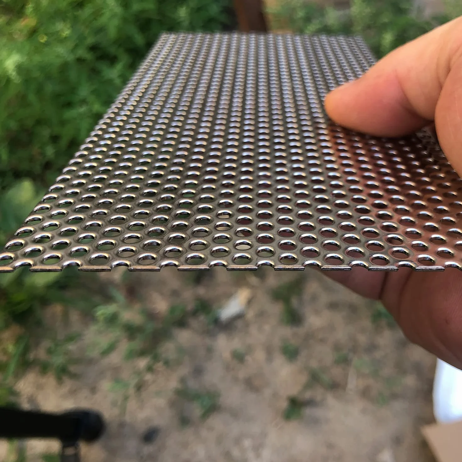 Lamiere perforate in acciaio inox 304 - Lamiera perforata in acciaio inox - 19Ga 0,1 "Foro (circa 3 mm) 200 mm x 100 mm - Materiale dello schermo del foglio di maglia metallica