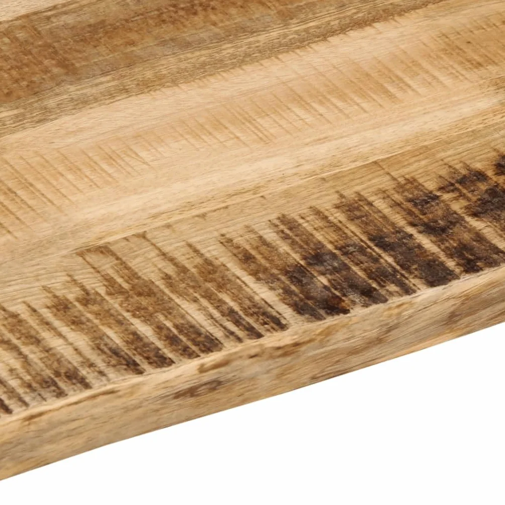vidaXL Piano Tavolo Bordi Vivi 110x60x2,5 cm Legno di Mango Grezzo, Piano Sostituzione Tavolo, Piano per Tavolo da Pranzo, Piano d'appoggio