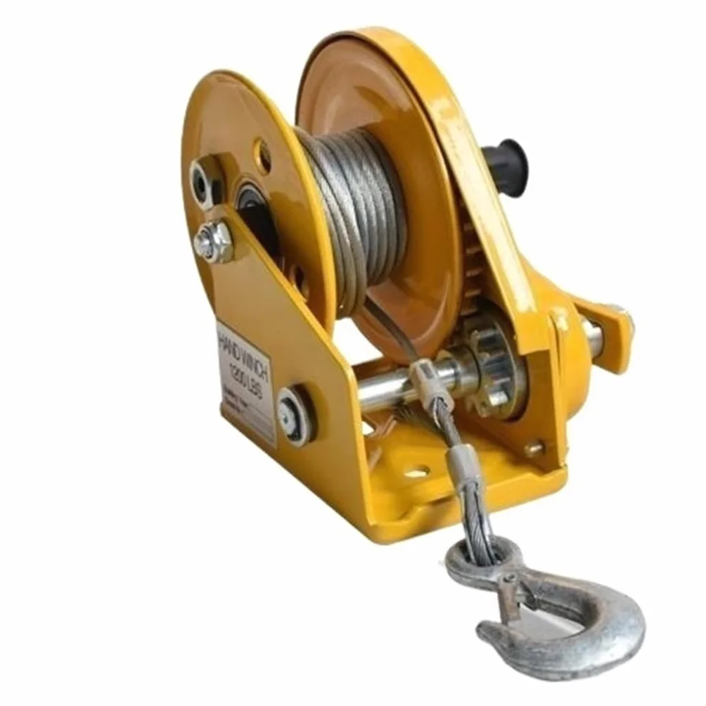 Gruetta Speciale for Installazione Climatizzatori, Attrezzi Speciali for Sollevamento Climatizzatori Esterni, 3 HP/5 HP, Portatile JIYAMI'EN El (Color : 1200lb Winch 10m)