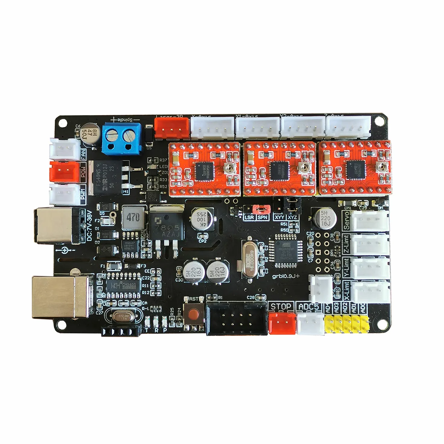GRBLplanche Controller Pannello di Controllo 3 Assi per DIY CNC 3018 1610 2418