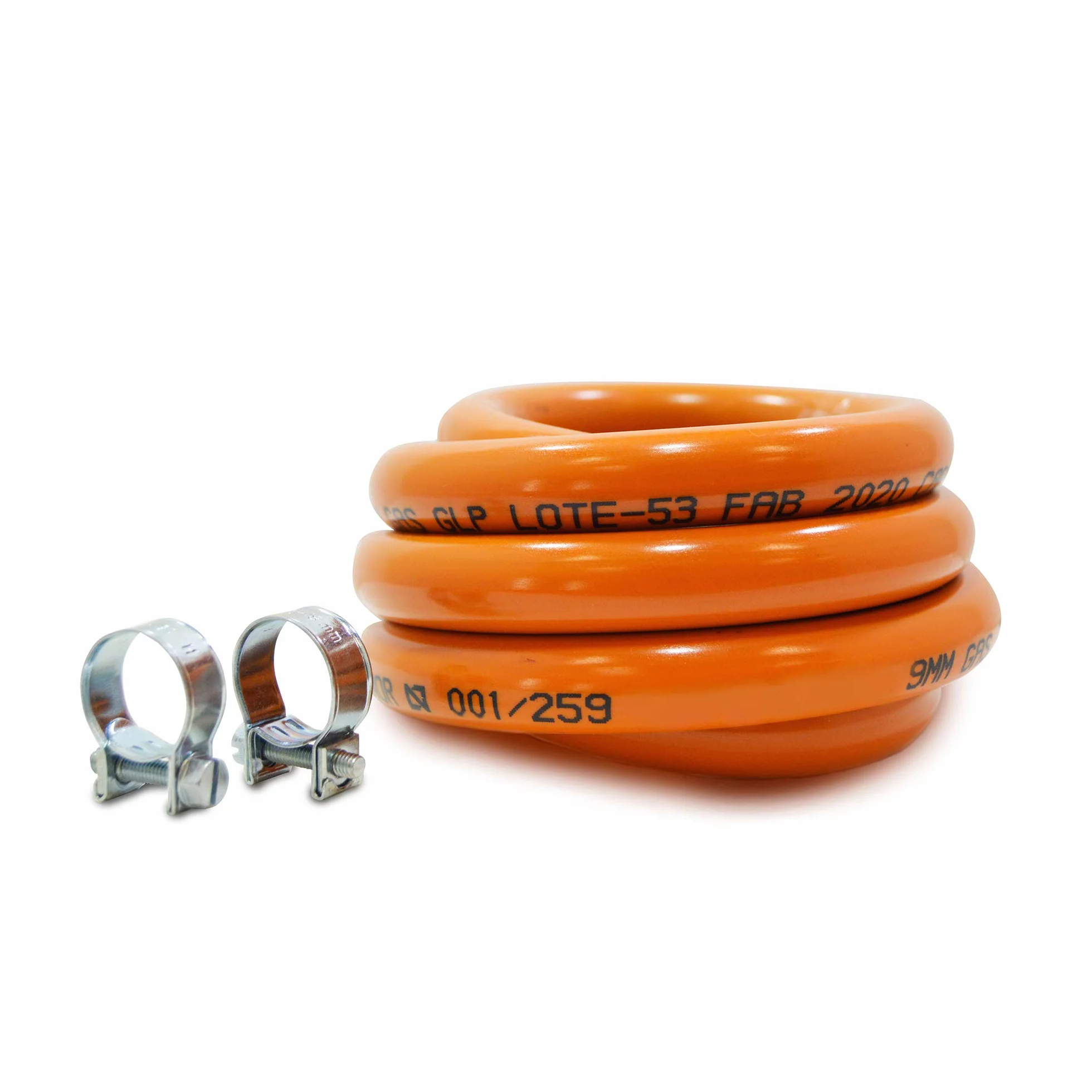 S&M 591013 - Kit standard per bombola di gas butano: regolatore + tubo di gomma (1,5 metri) + 2 morsetti di sicurezza | per cucine, riscaldatori, barbecue, stufe, stufe e paelleros
