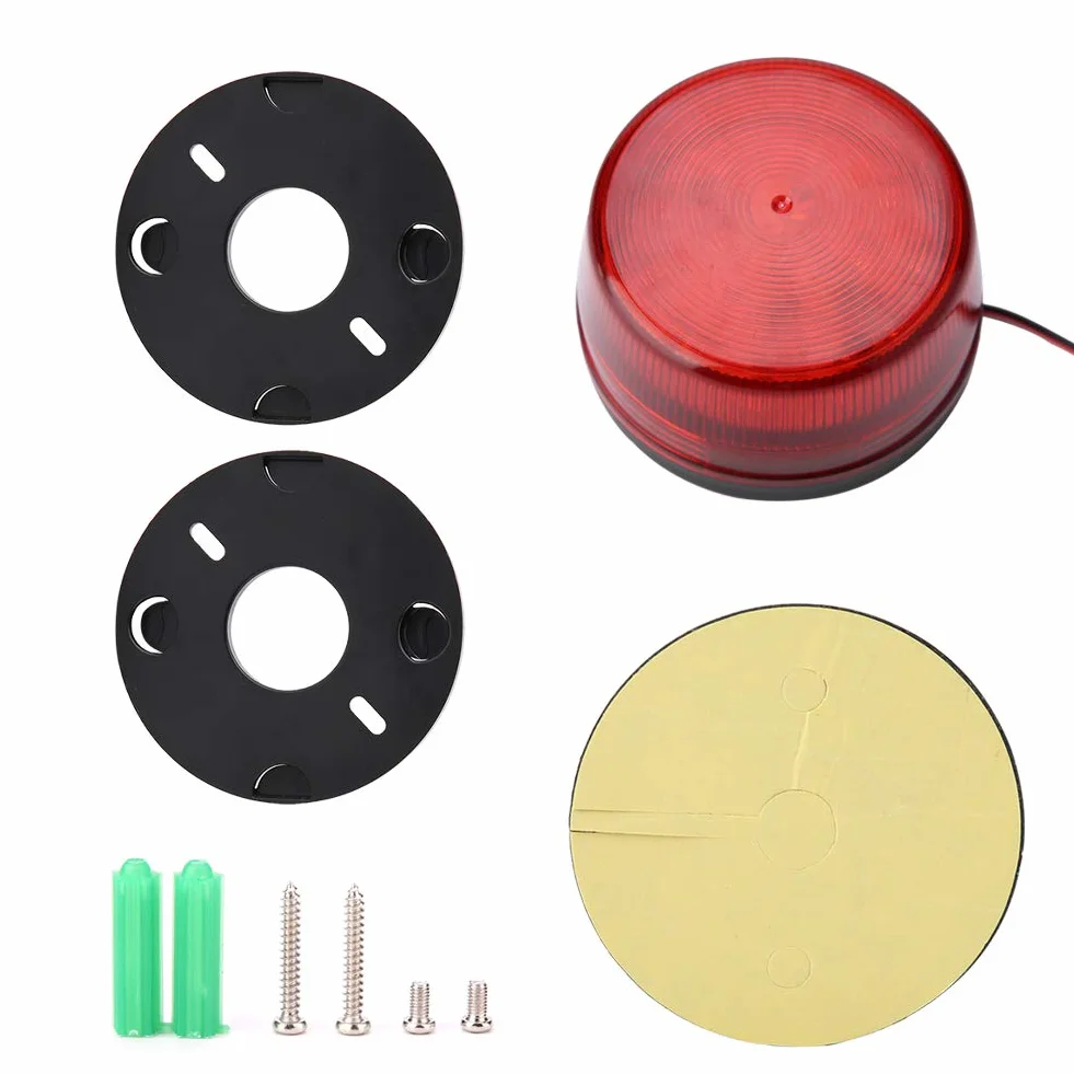 Emergenza Led Lampeggiante Strobe Warning Light Lamp Beacon Luce Lampeggiante Rossa Lampada Lampeggiante a LED Spia di Avvertimento del Segnale Stroboscopico di Allarme di