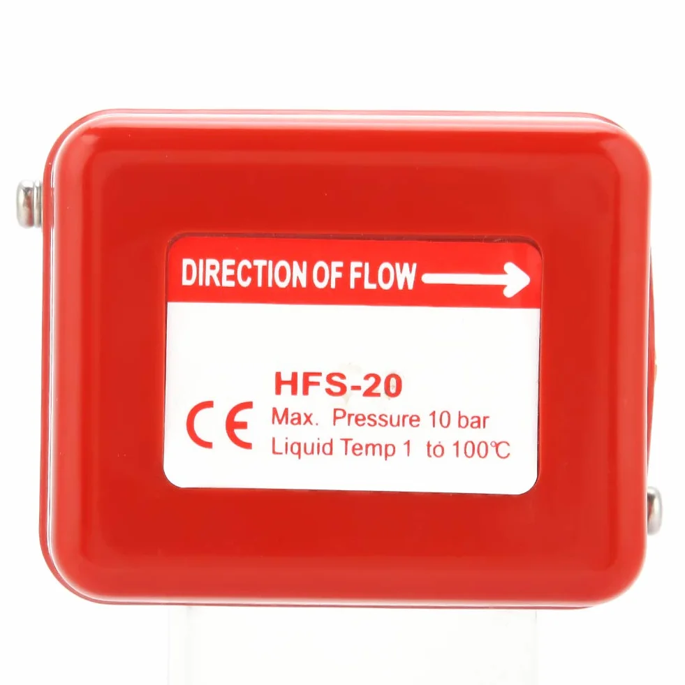 Hyuduo HFS-20 Flussostato dell'acqua in Acciaio Inossidabile 304, Interruttore a Paletta SPDT 3/4, 6-380 V