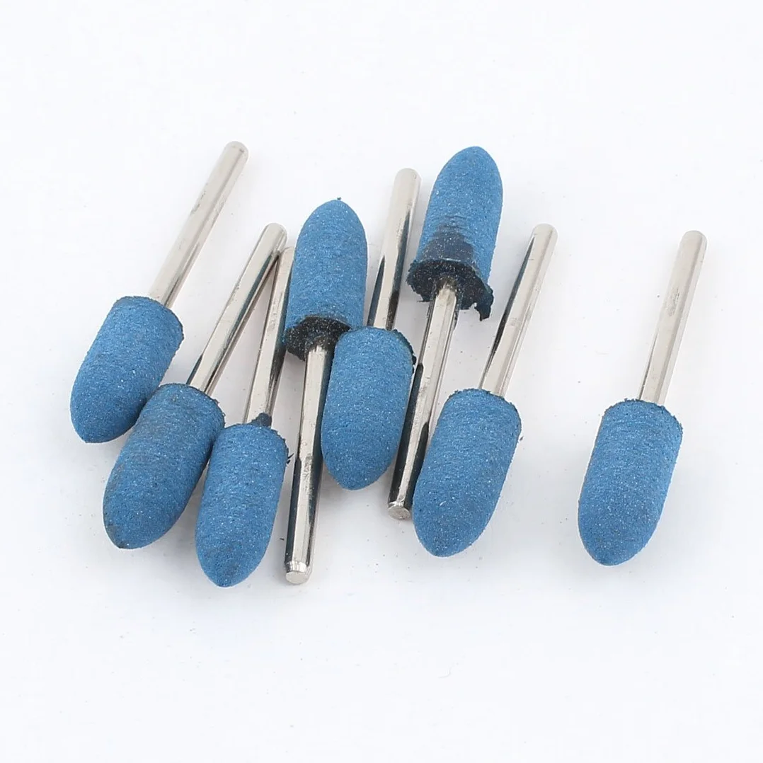 Aexit 3mm gambo 8mm punta conica blu gomma levigata punto 8 pz ID: 662072