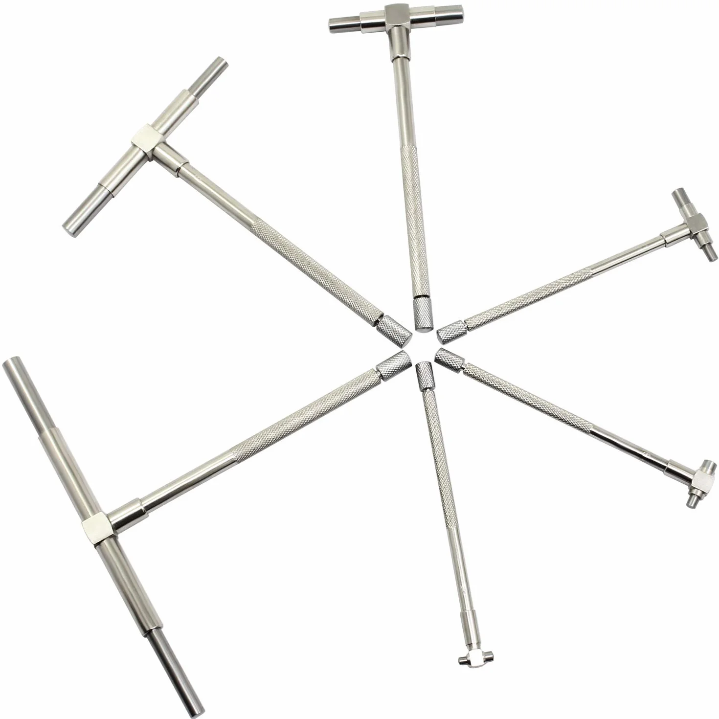 6PCS Calibri telescopici, 8-150mm Micromètre Interne Kit