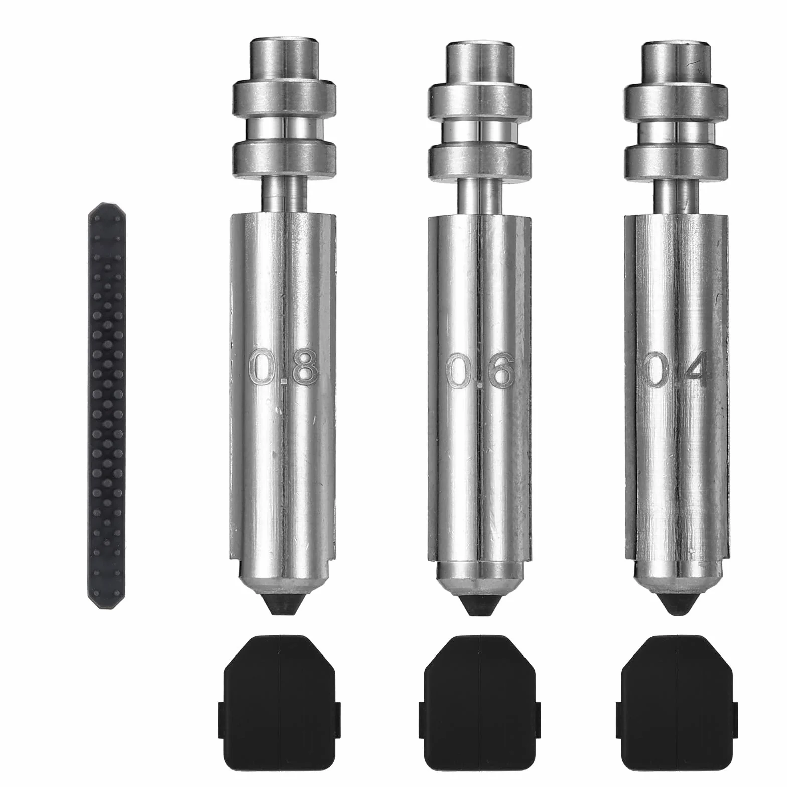 7pz di Set Ugelli per Kobra X, Ugelli in Acciaio Ricambio con Copertura in Silicone e Spazzole Kit Testina Stampa Dell'Estrusore a Sgancio Rapido per Kobra X (0,4mm, 0,6mm, 0,8mm)