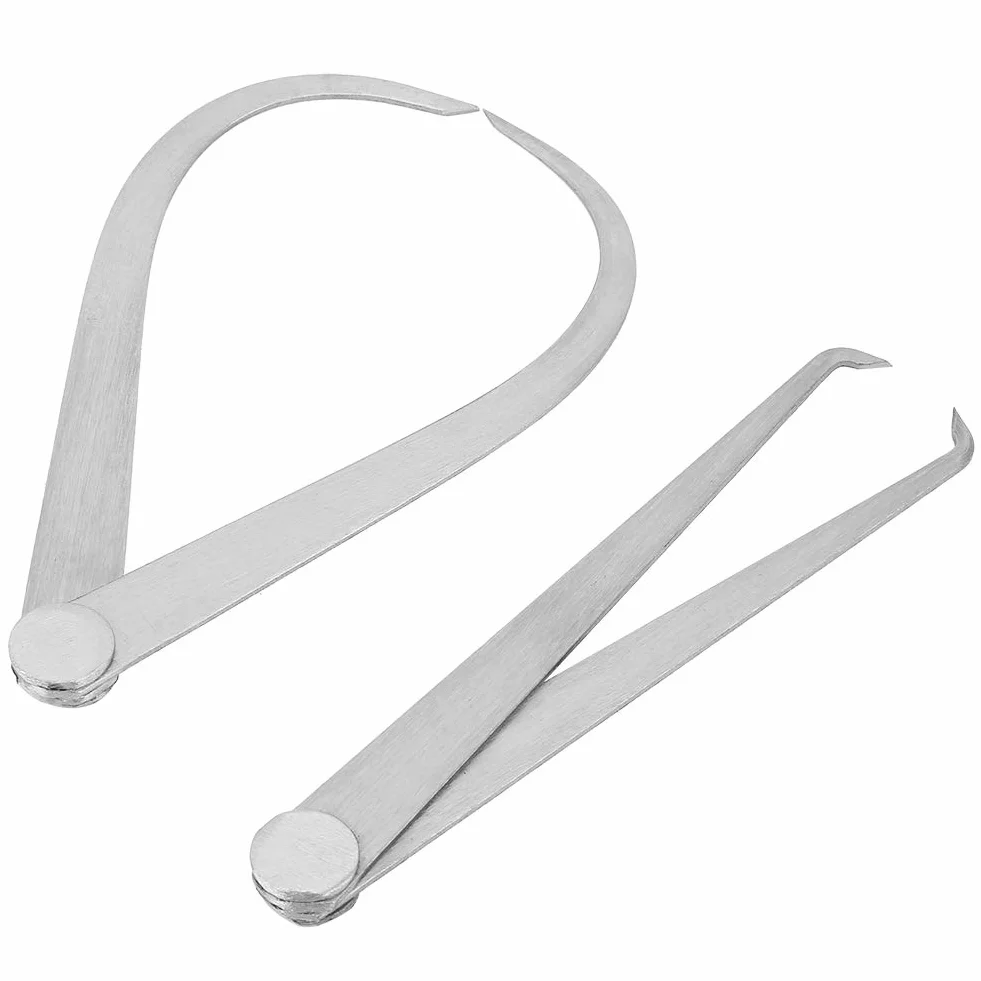 2 PZ Dentro All'esterno Calibri Macchinista Strumenti di Lavorazione Dei Metalli In Acciaio Inox Set Metallo Frizione Joint per misurare e ispezionare parti con requisiti inferior