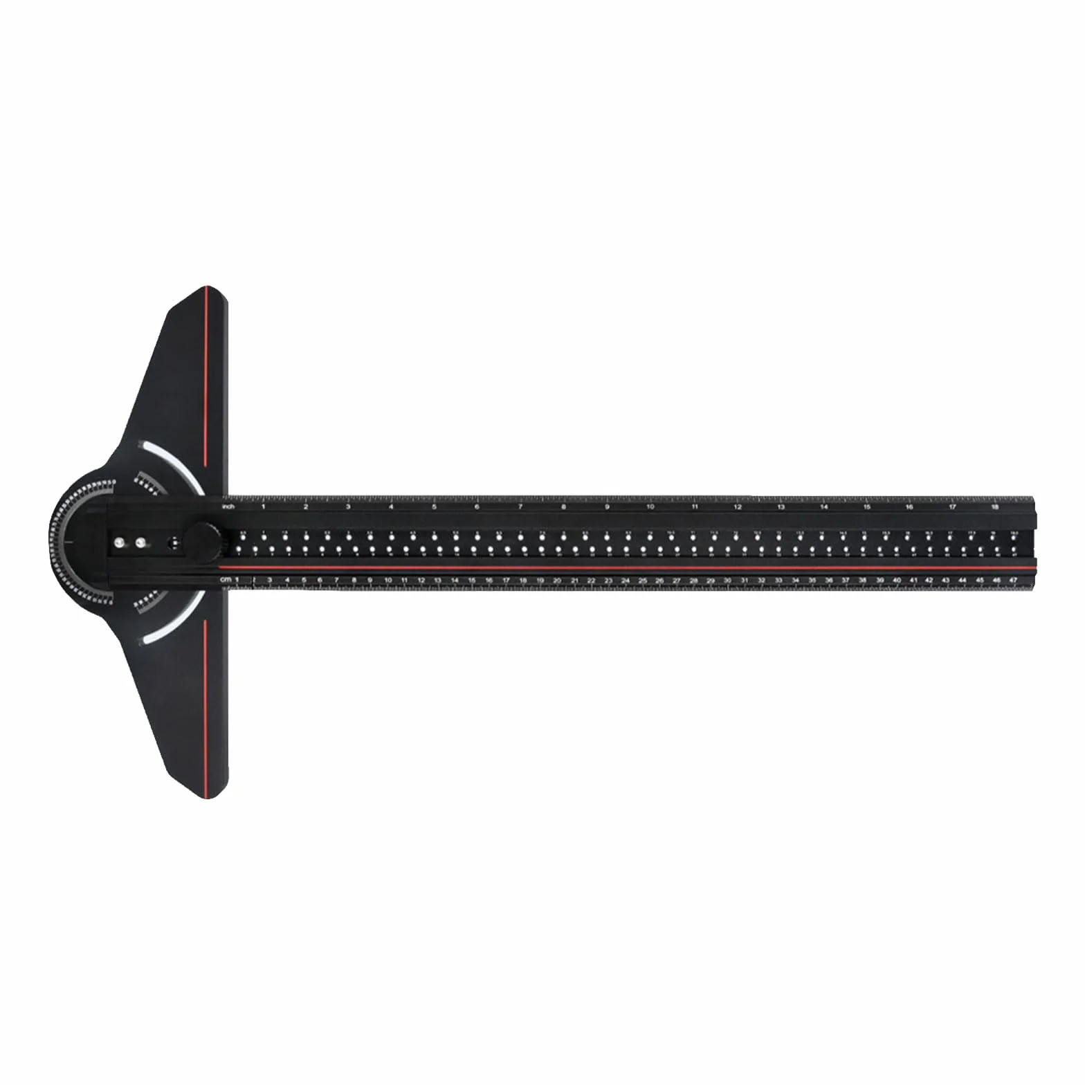 Righello Da Costruzione Tipo T Lavorazione Del Legno Tracciatura Calibro Quadrato Goniometro Regolabile Falegnami Accessori Fai Da Te Righello Per L'insegnamento Scolastico